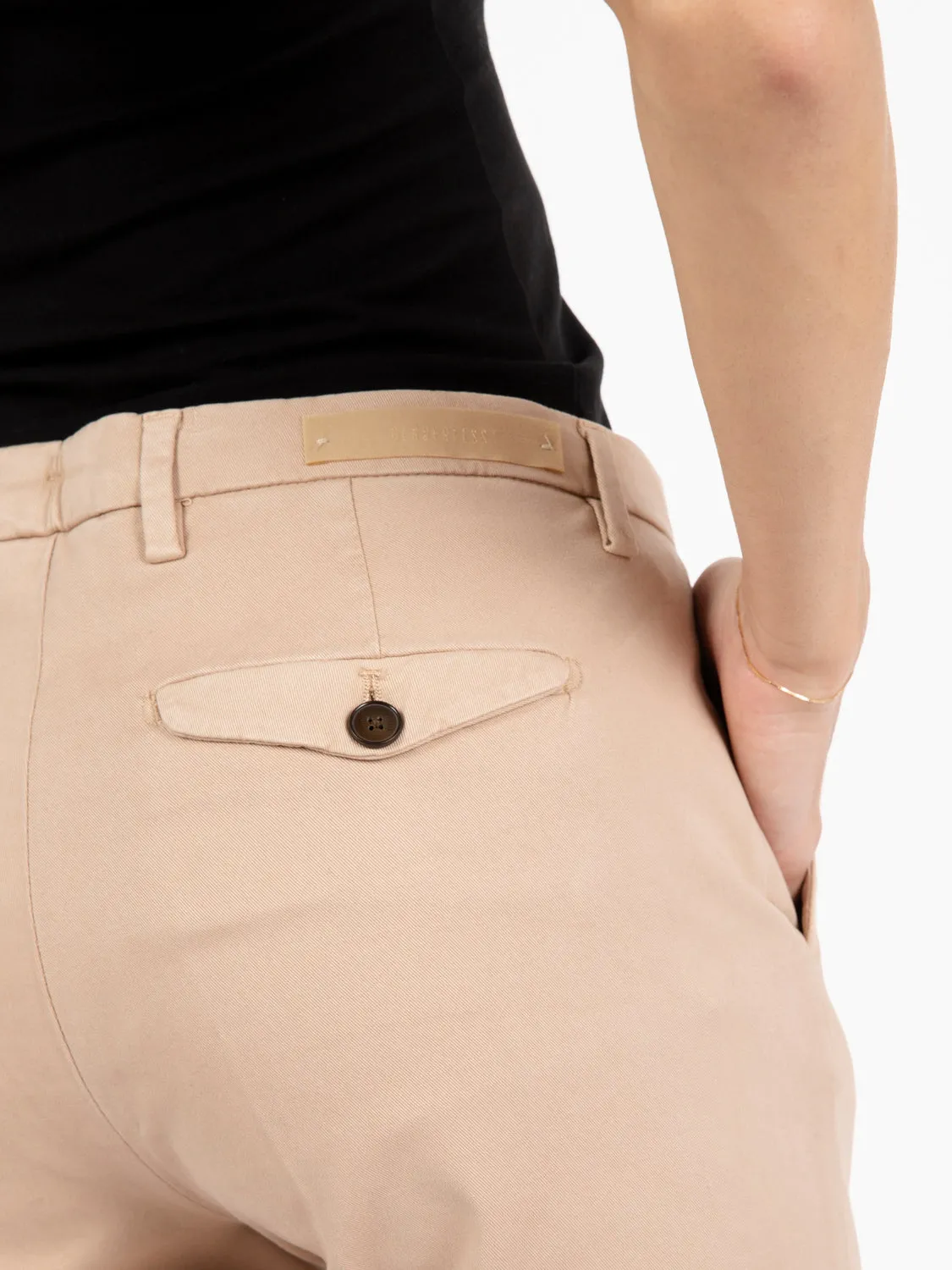 Pantaloni chino slim fit rosa antico