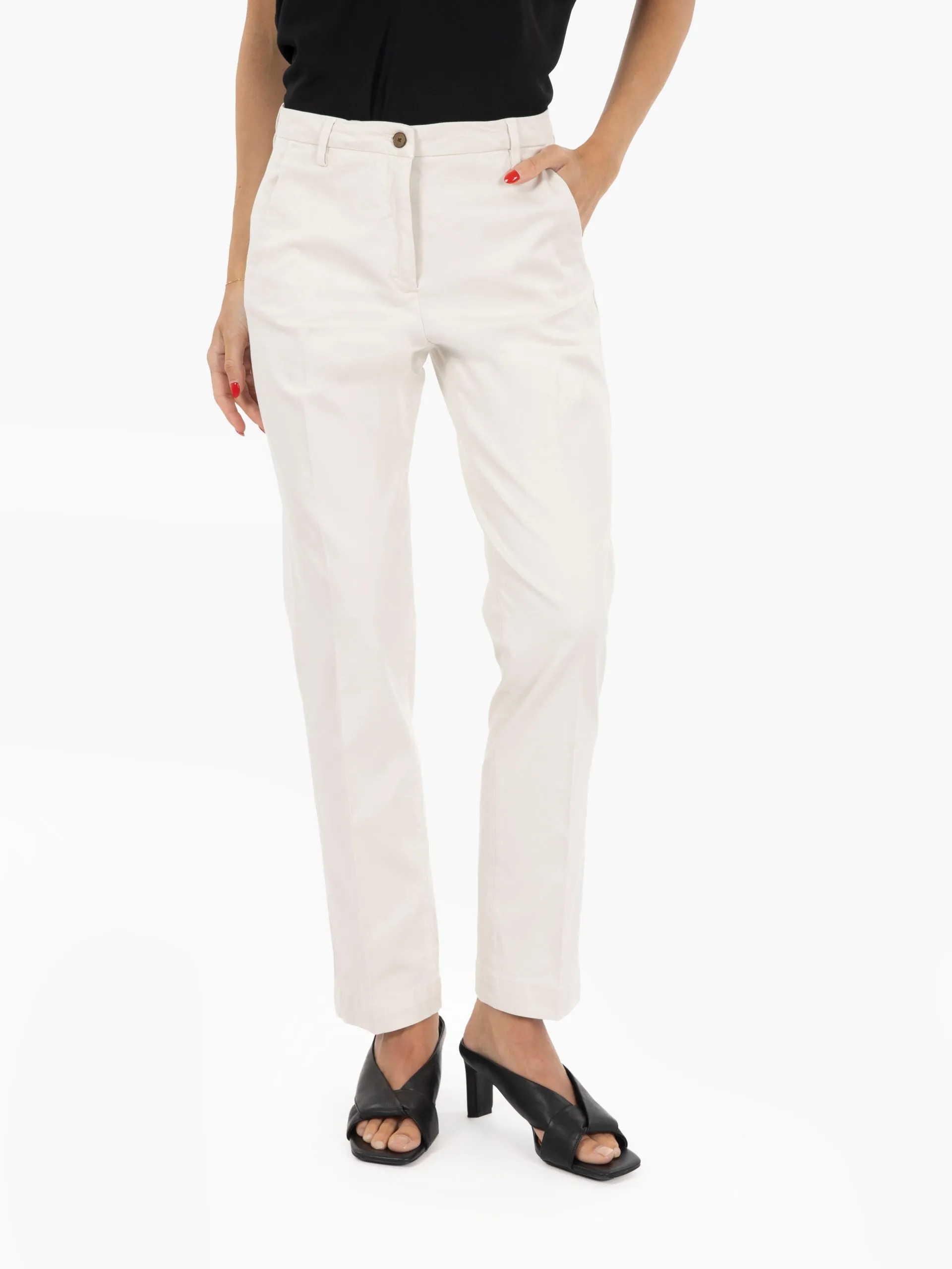 Pantaloni Isolde slim beige