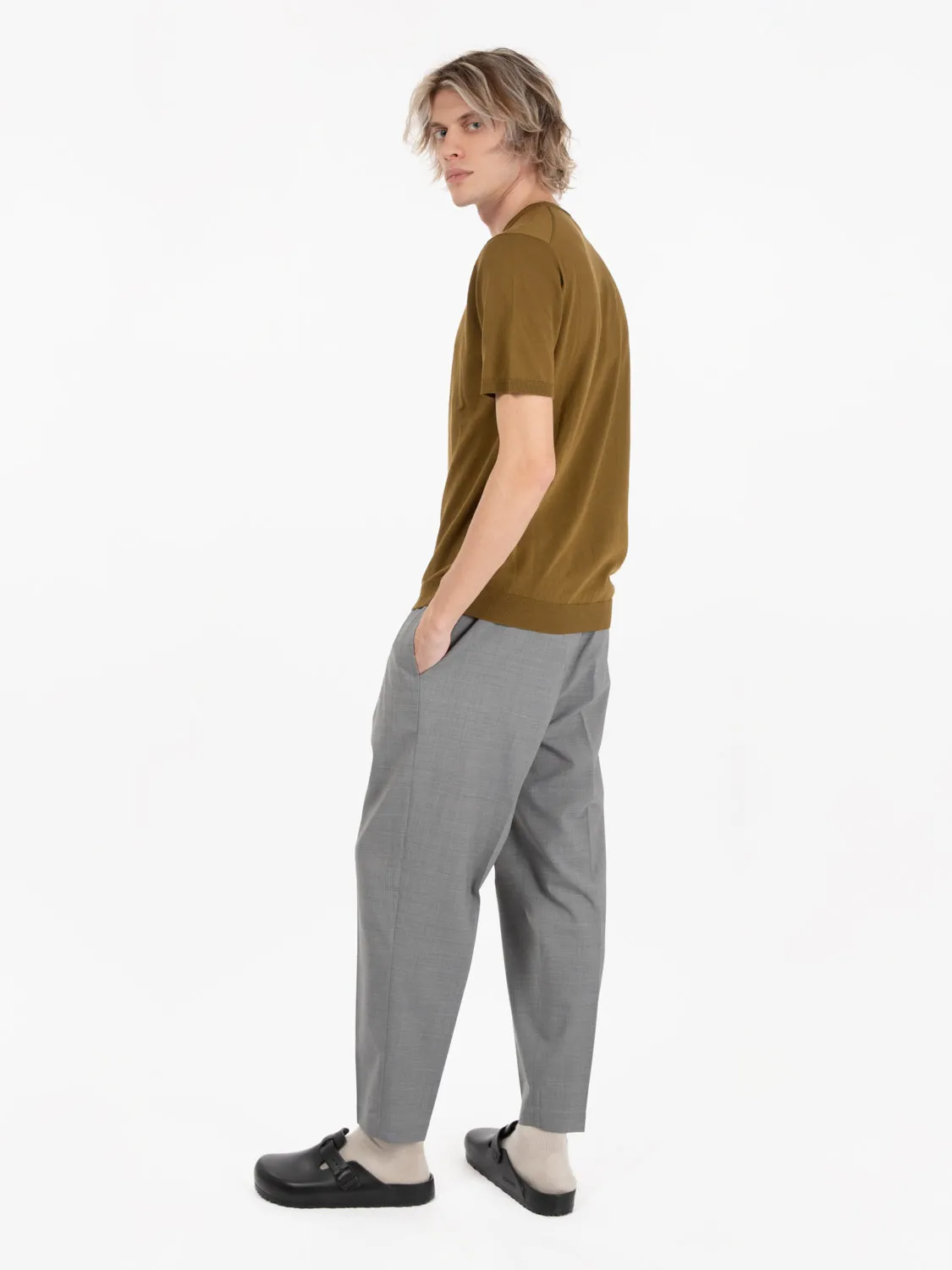 Pantaloni Savoys pietra