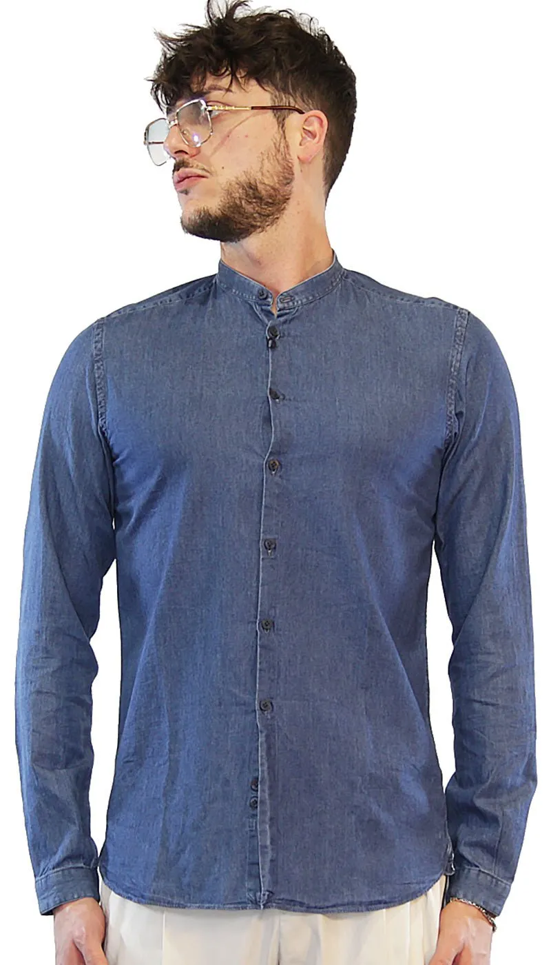 Brio Camicia Coreana  in denim