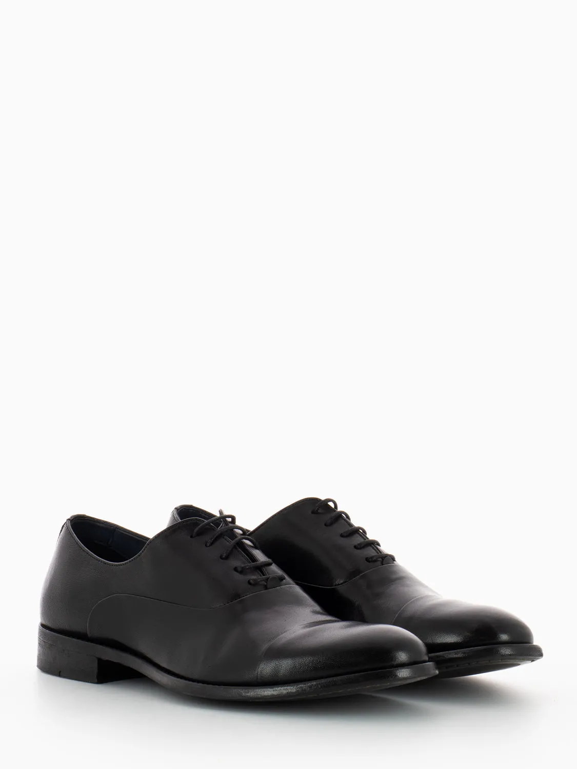 Oxford in pelle nera