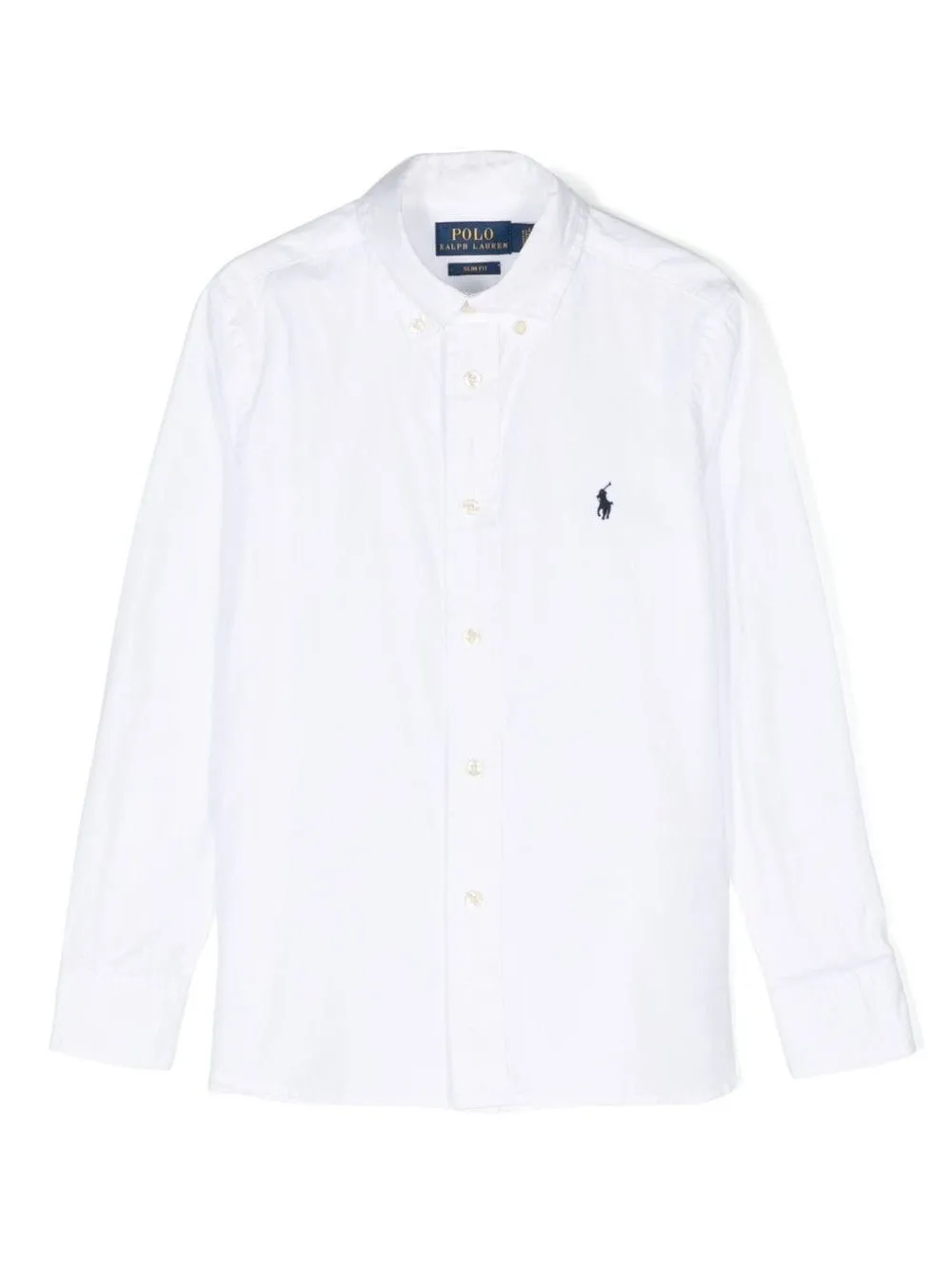 CAMICIA CON LOGO RICAMATO A CONTRASTO