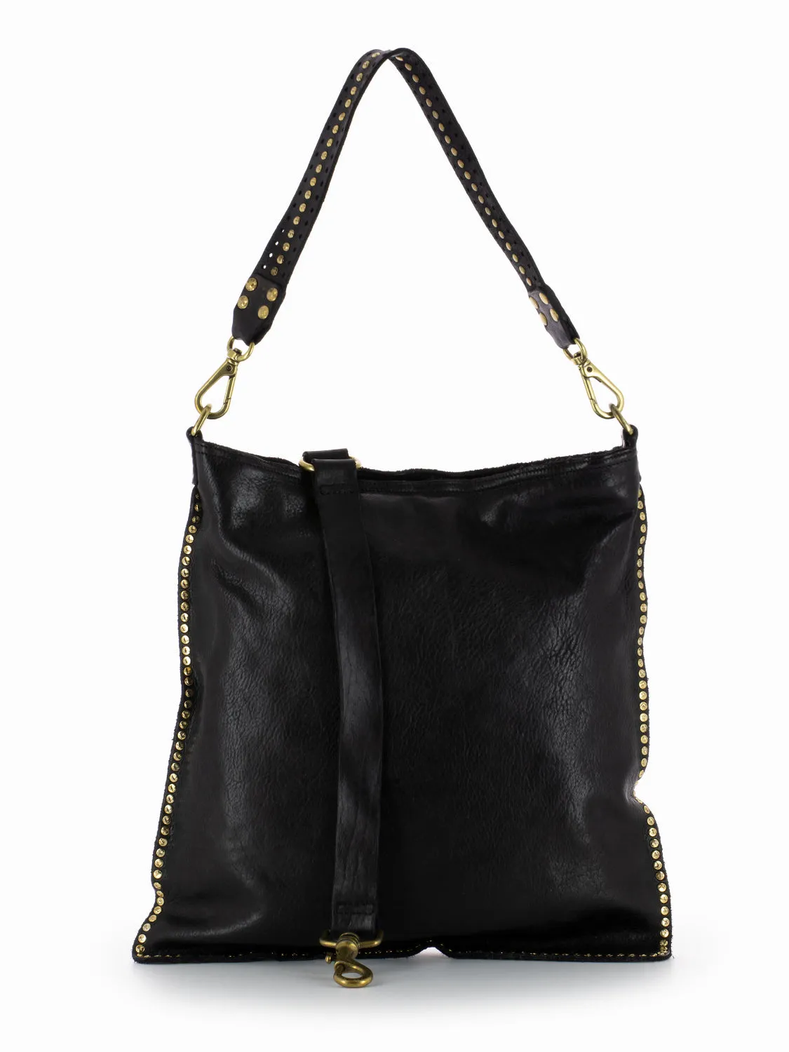 Borsa Kura nera con rivetti