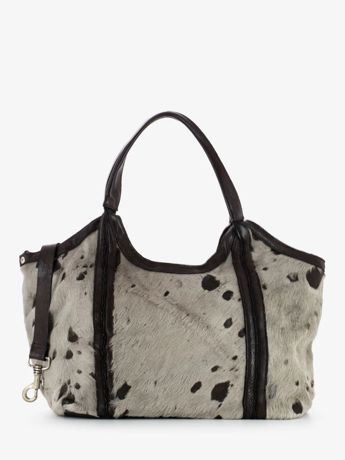 Shopper cavallino beige / testa di moro