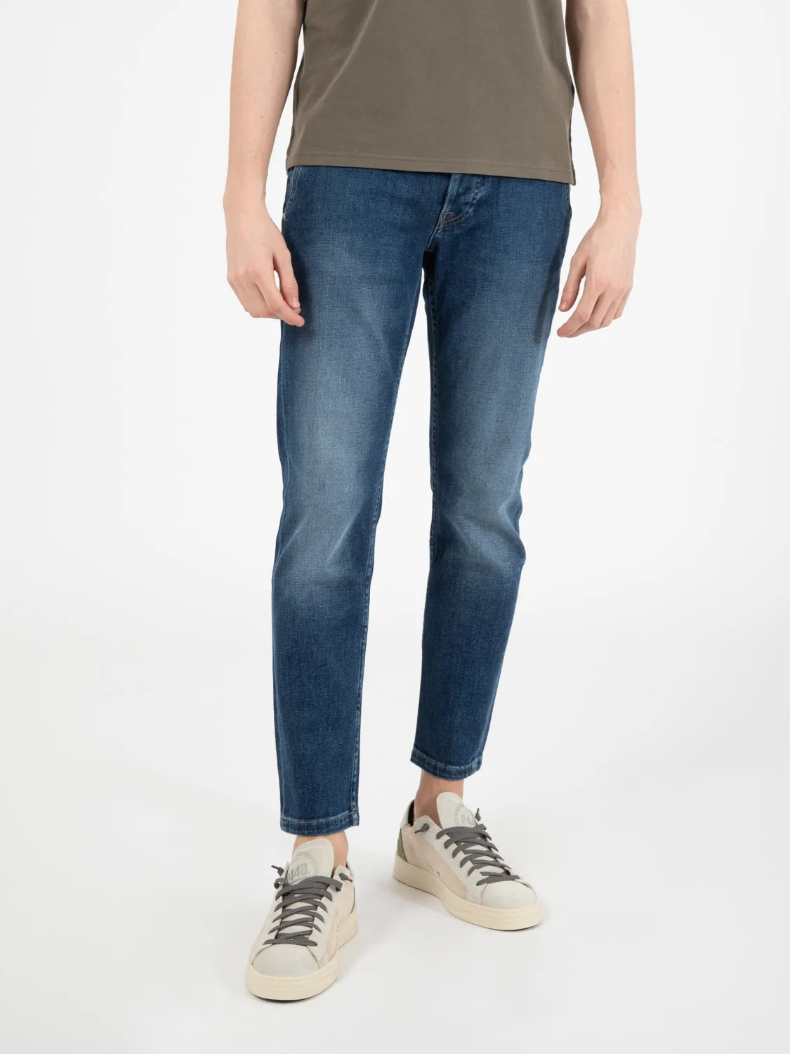 Jeans Slack denim medio scuro
