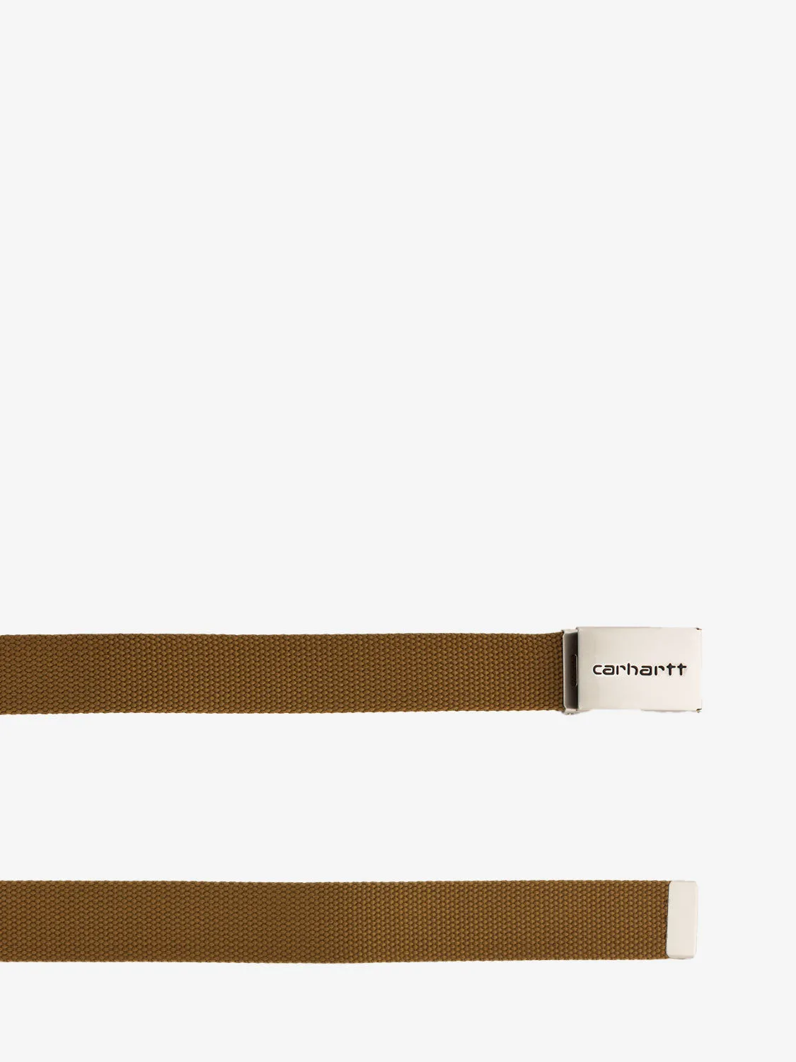 Clip belt chrome Hamilton brown