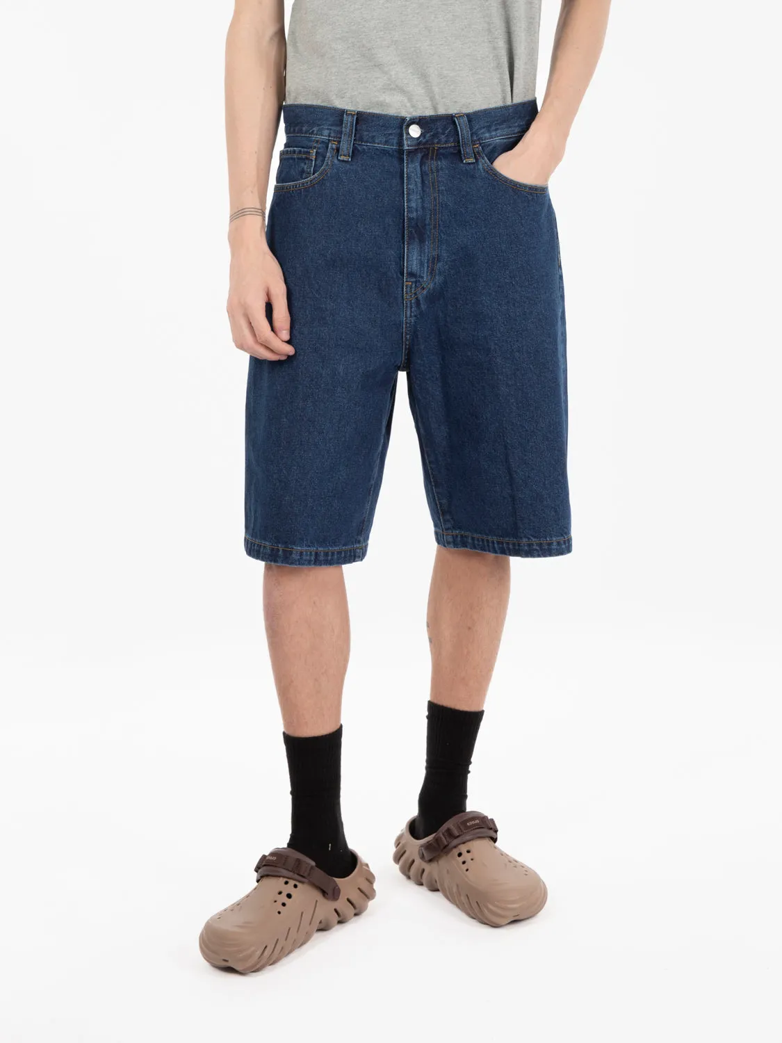 Landon Short blue stone wash