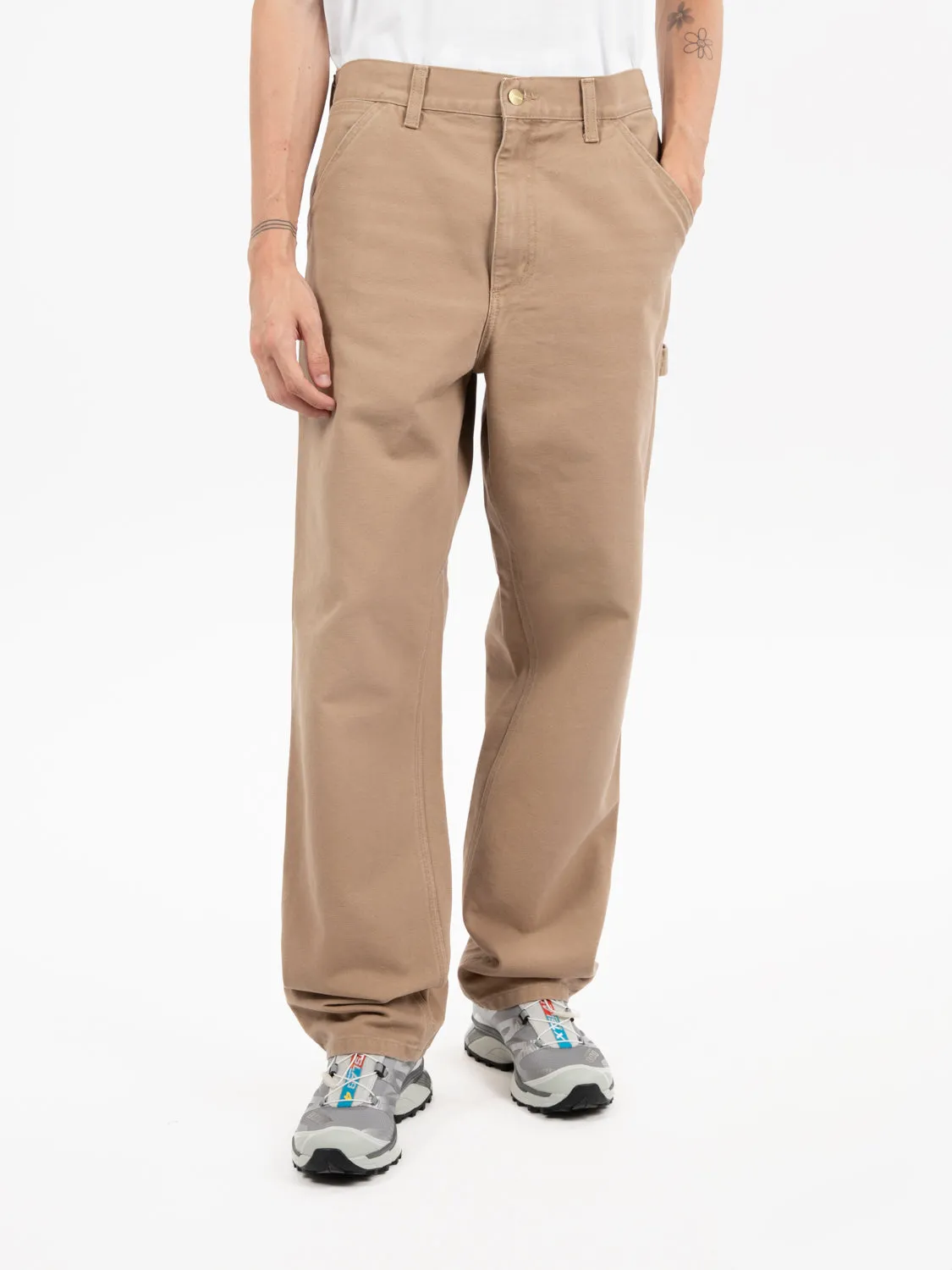 Single knee pant peanut