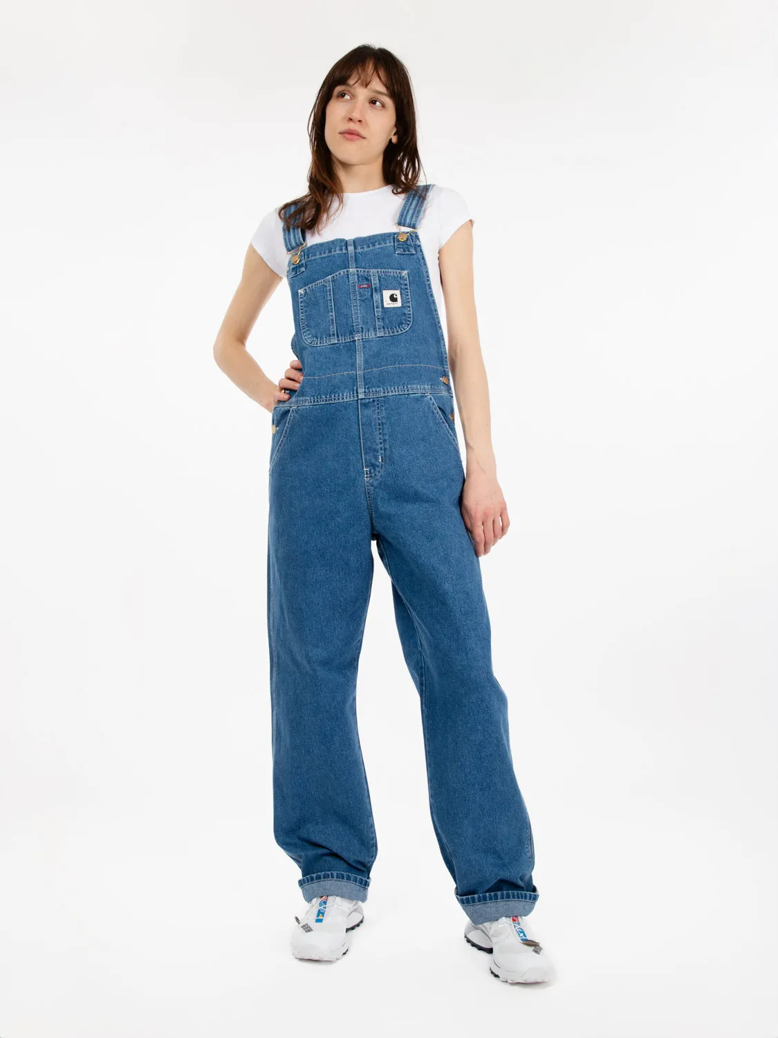 W' Bib Overall straight blue