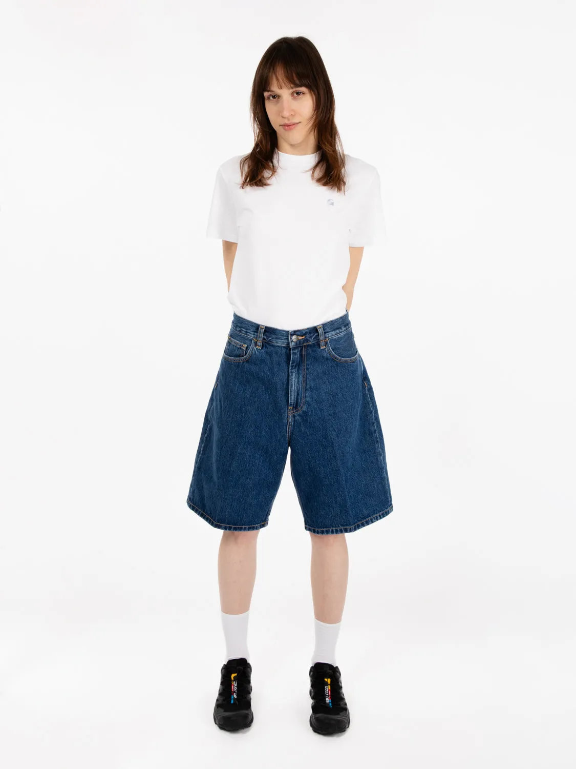 W' Brandon Short blue stone washed