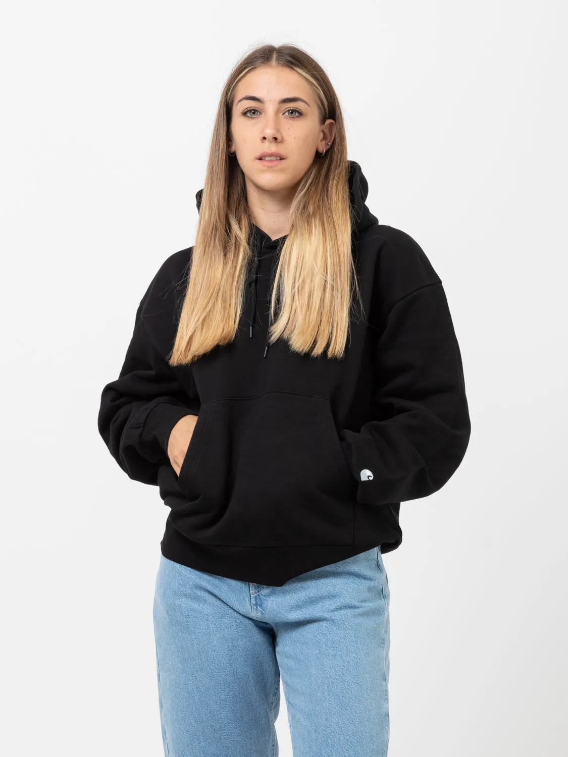 W’ Hooded Casey Sweat black / silver