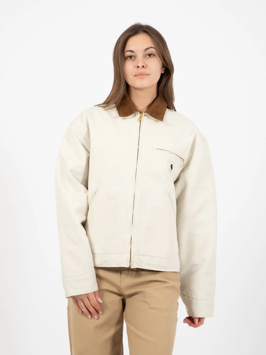 W' Og Detroit Jacket Salt / Hamilton Brown Rinsed