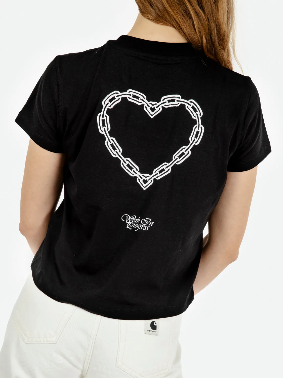 W S/S Chained t-shirt black / white