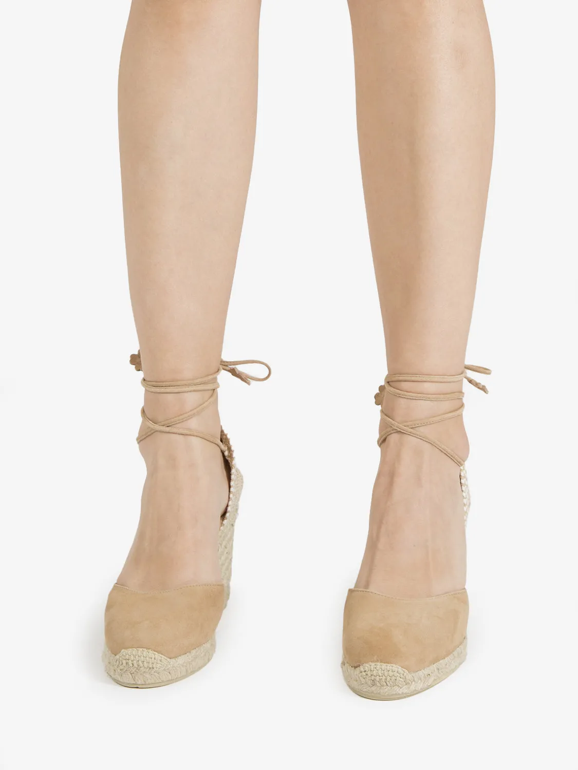 Espadrillas Carina nabuk tostado 90mm