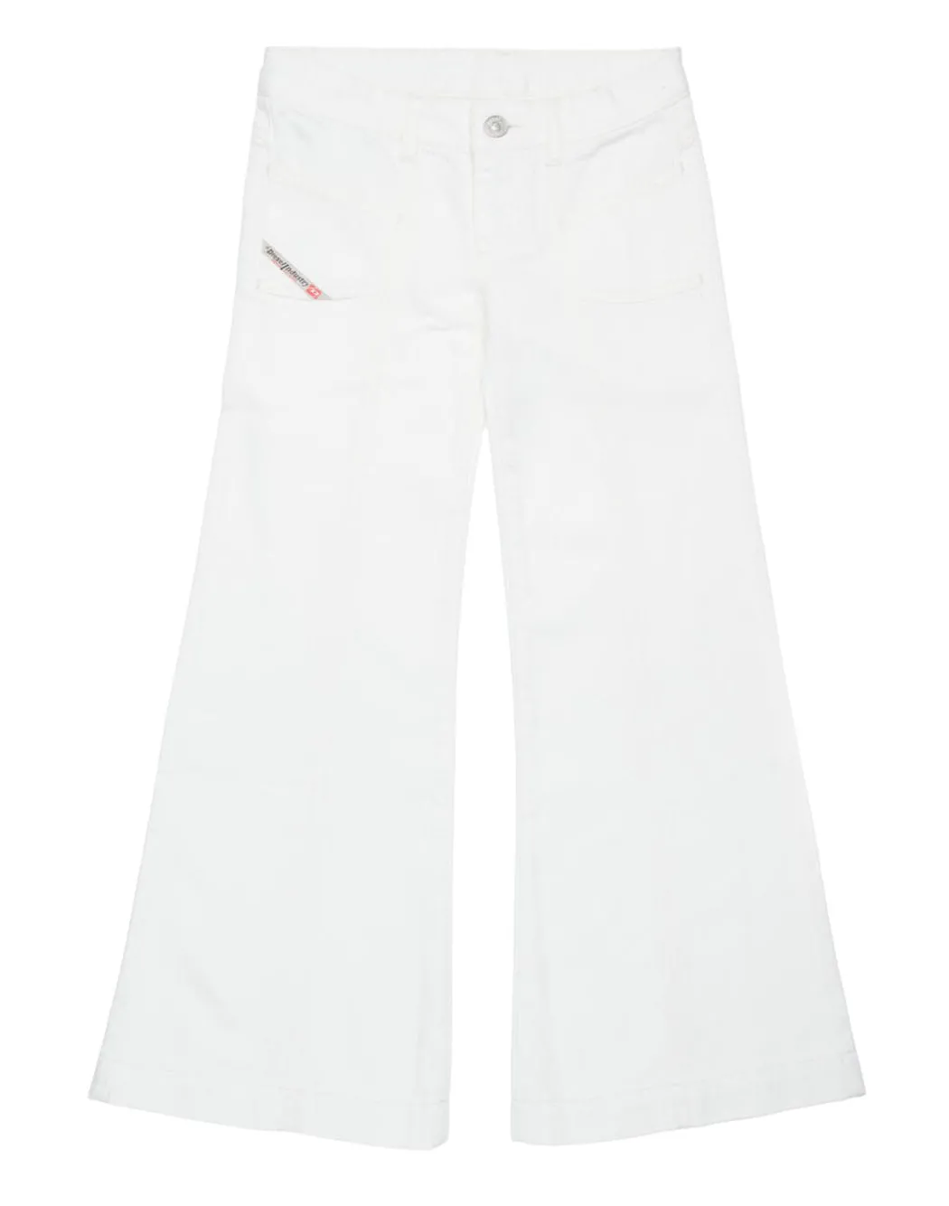 JEANS A GAMBA LARGA CON PATCH LOGATA