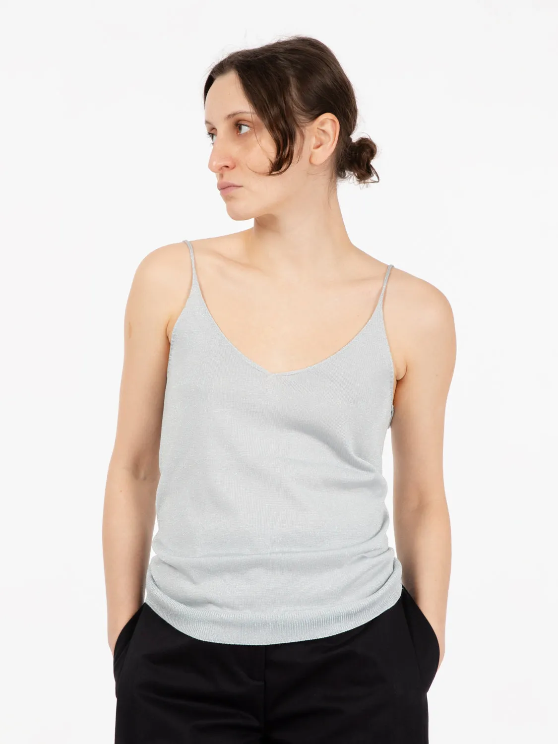 Canotta scolo a V lurex rain