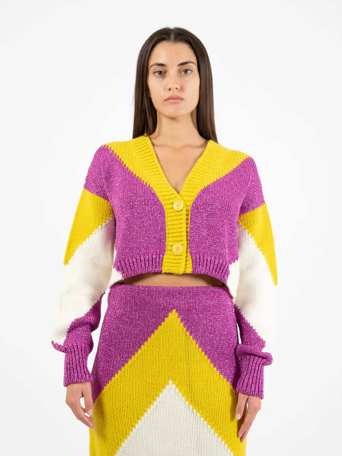 Cardigan fantasia mix multicolor