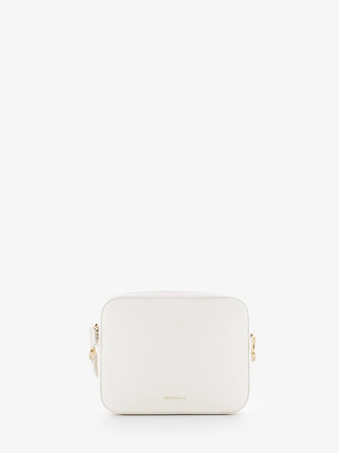 Borsa a tracolla Tebe grained leather coconut milk