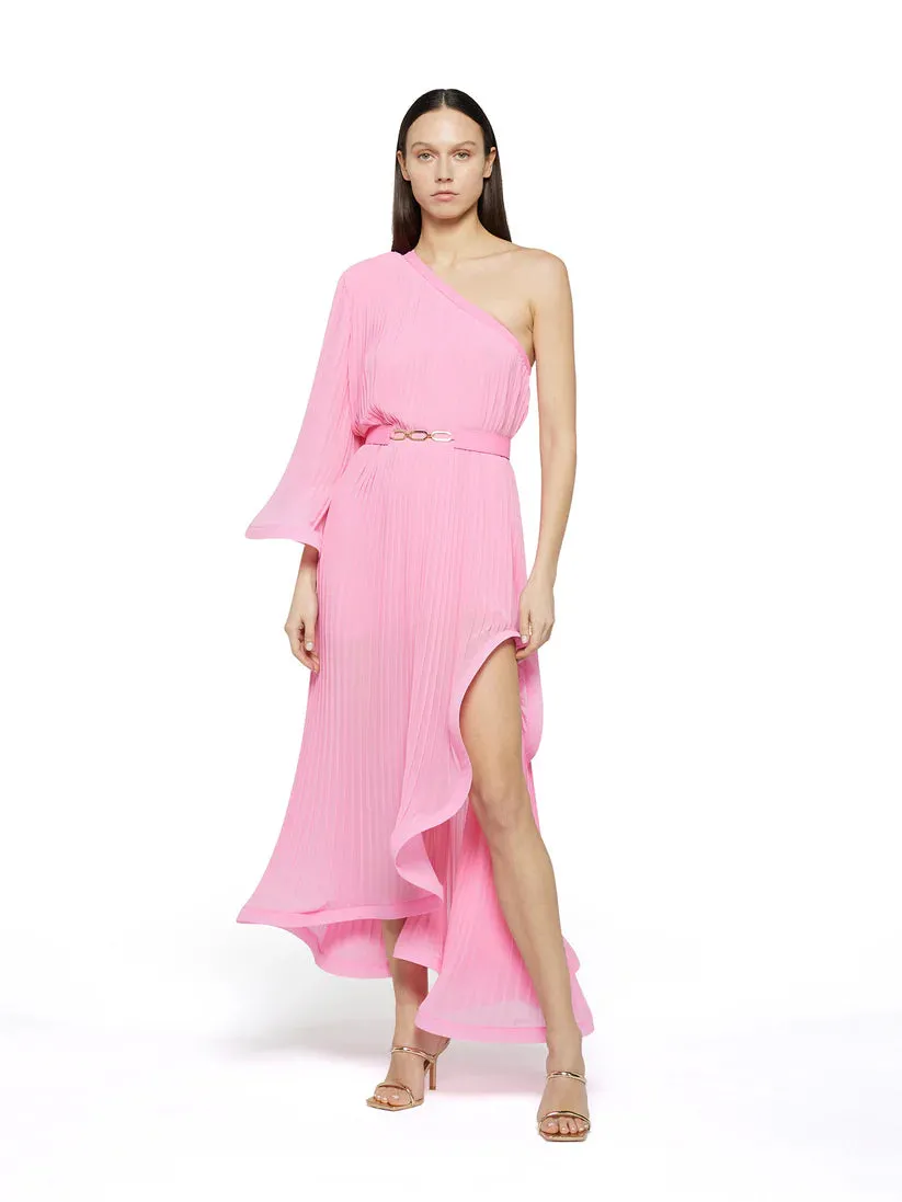 Simona Corsellini Abito monospalla con plissè