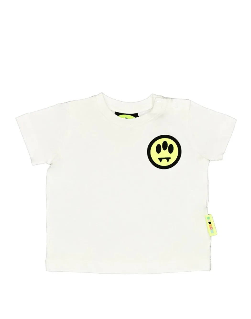T-SHIRT LOGATA CON STAMPA SMILEY