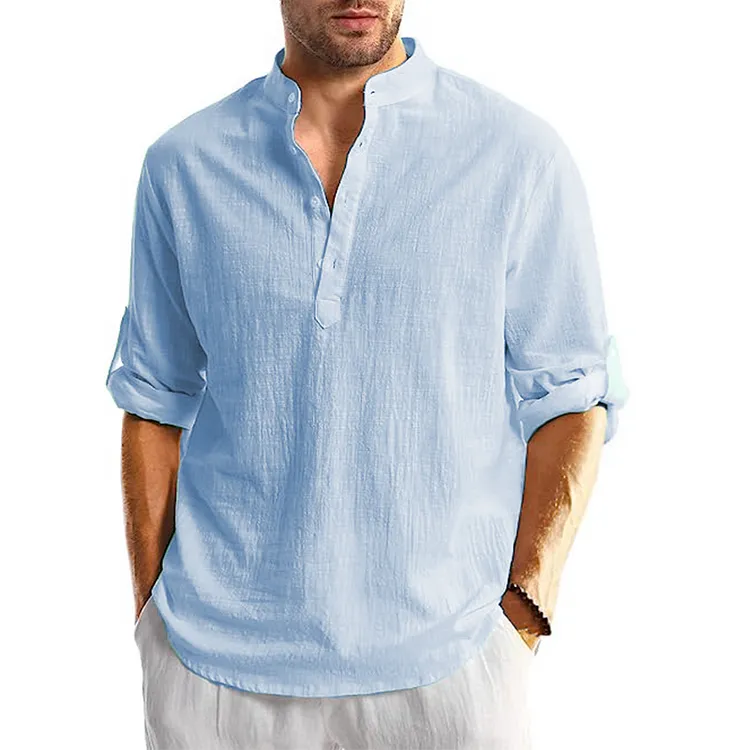 Russell - Camicia casual a maniche lunghe per uomo