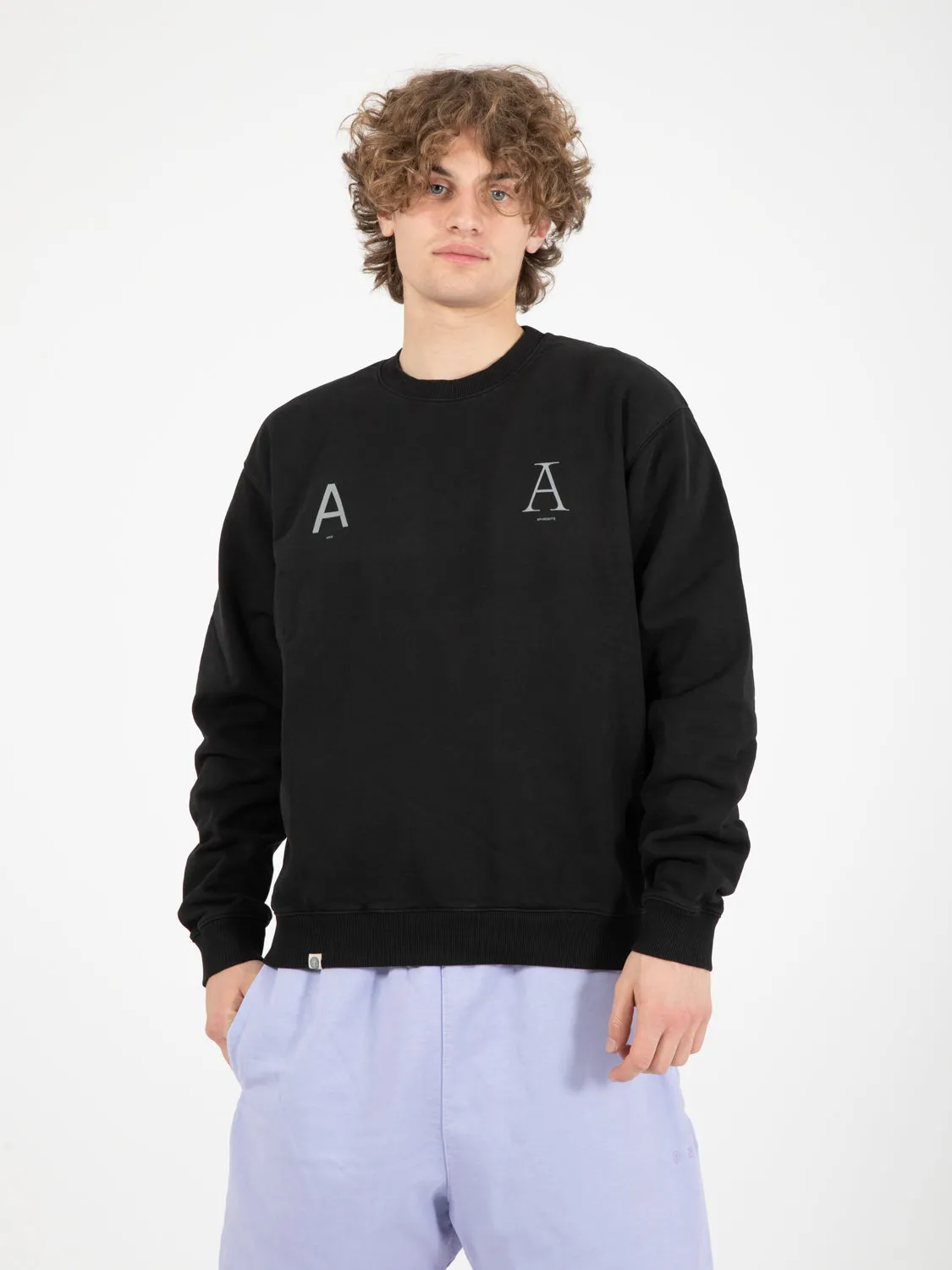 Felpa Girocollo AA black