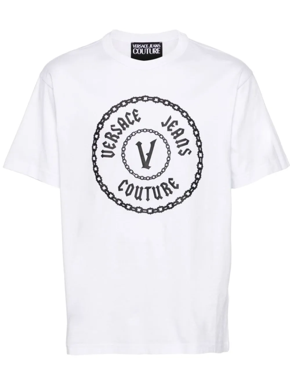 T-SHIRT CON STAMPA LOGATA FRONTALE