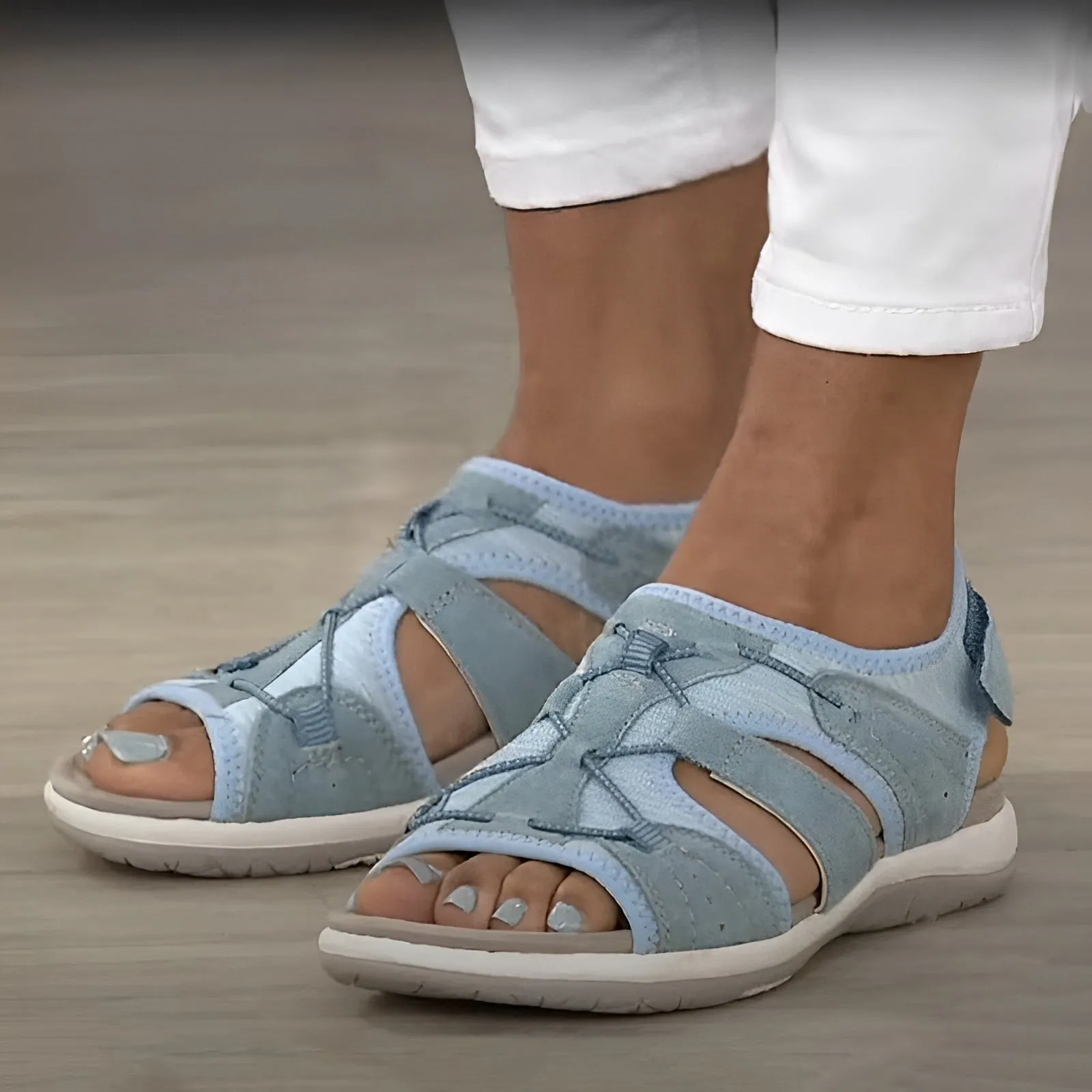 Margery - Sandali ortopedici con zeppa per donne