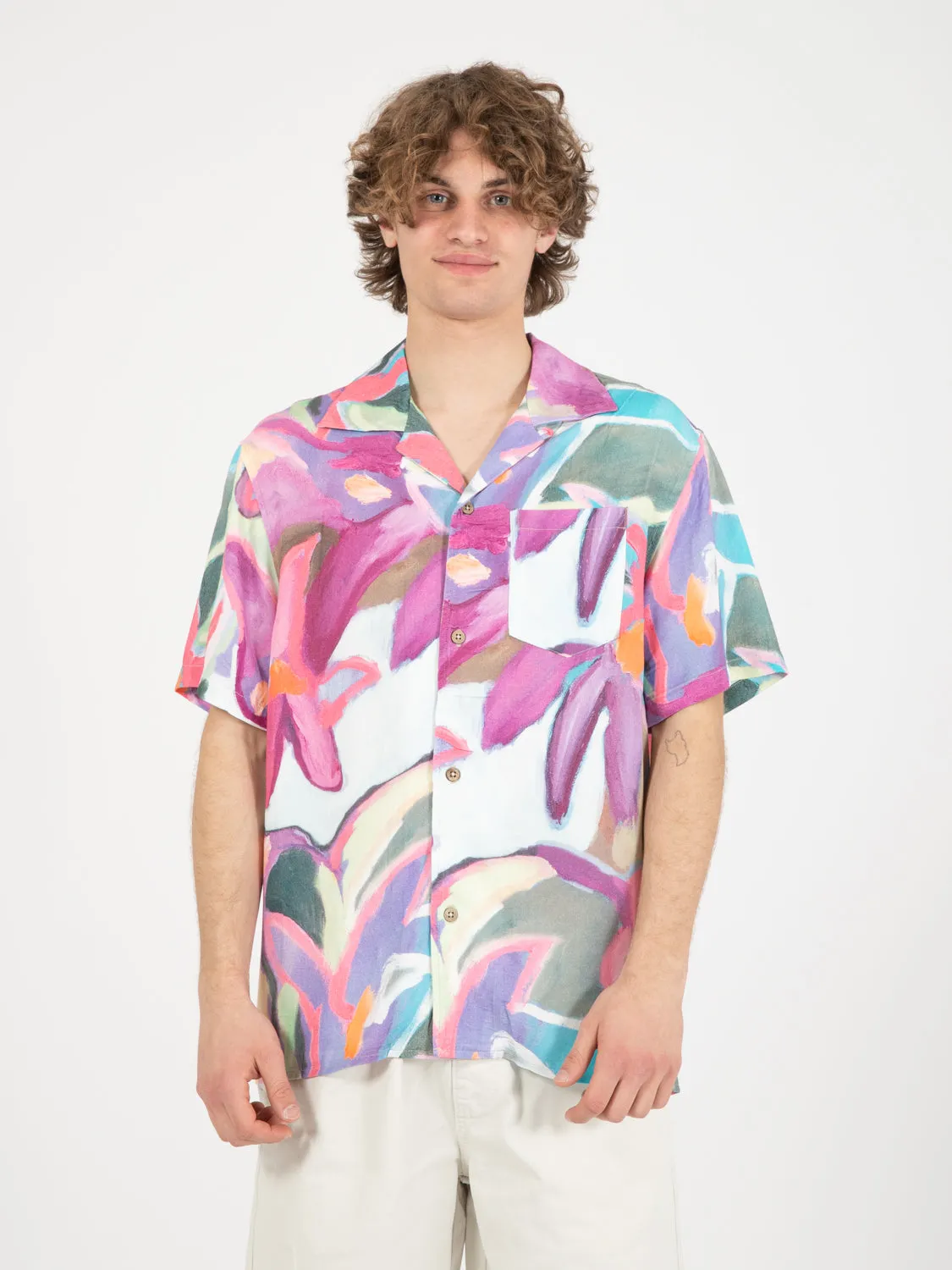 Camicia Loreley viola / multicolor