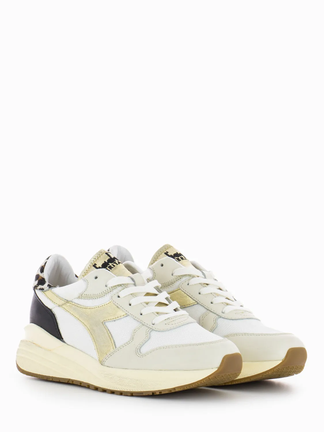 Sneakers Venus Metallic Animalier antique white