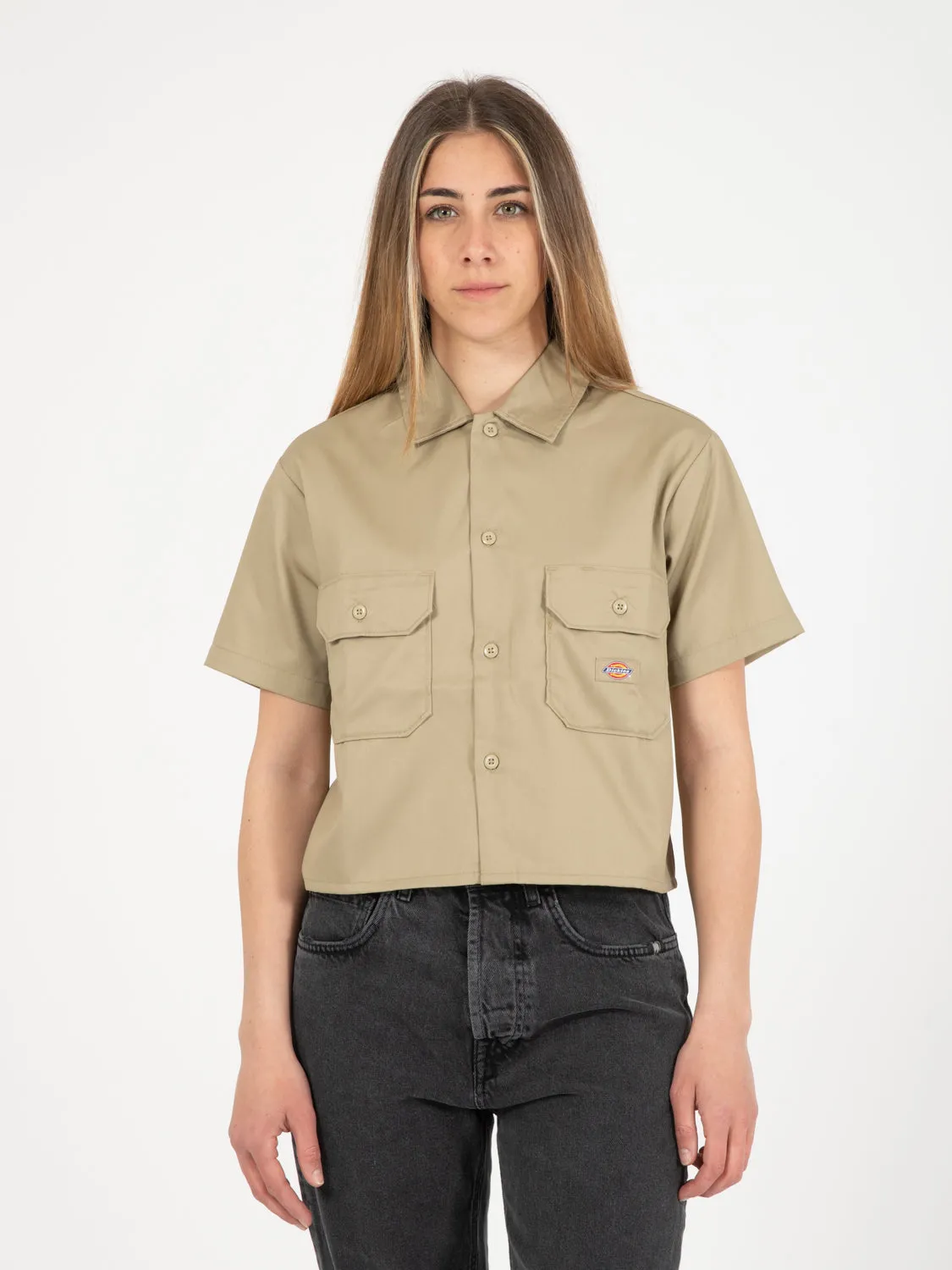 Camicia work S/S W rec khaki