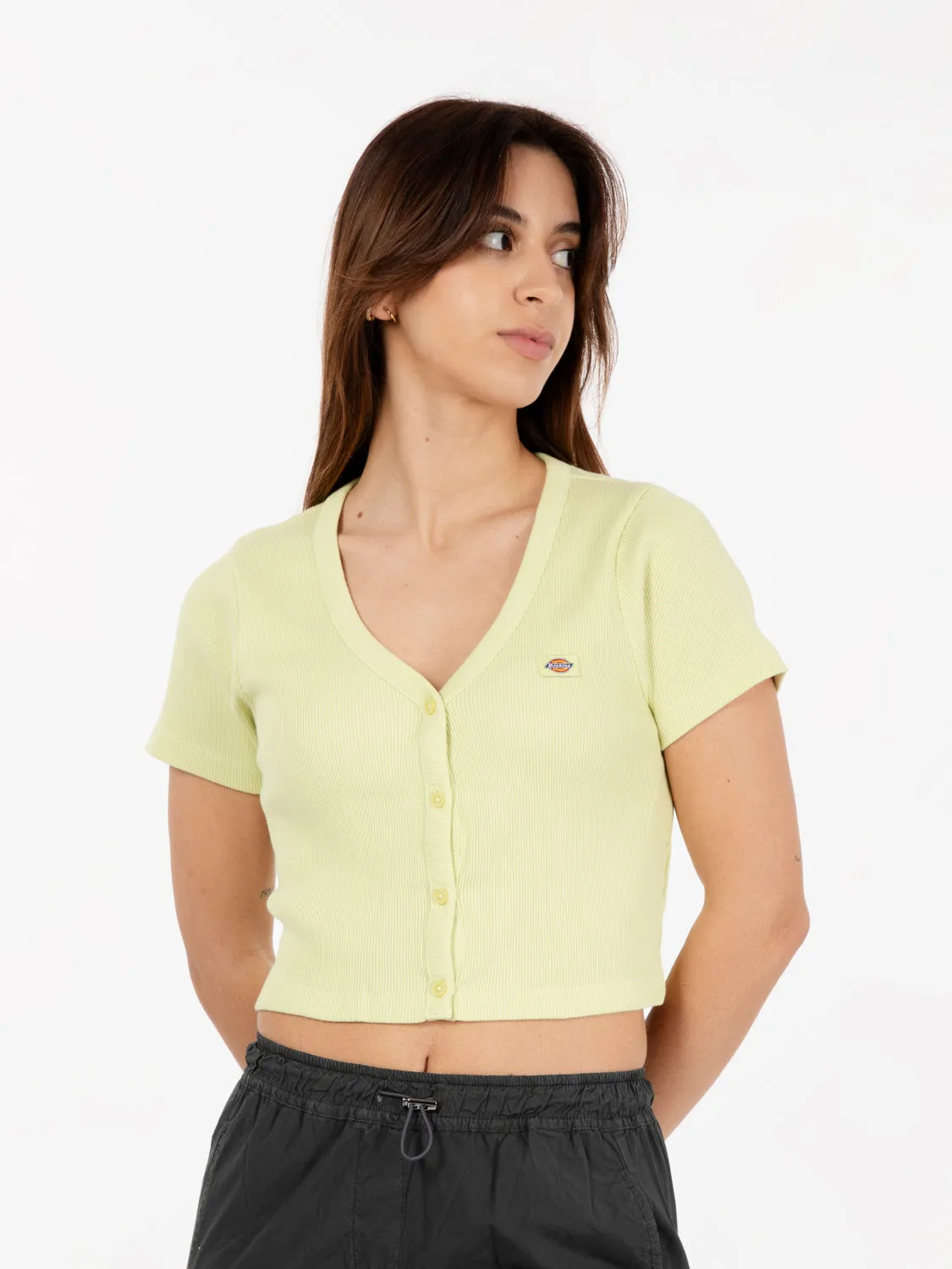 Emporia cardigan SS W pale green