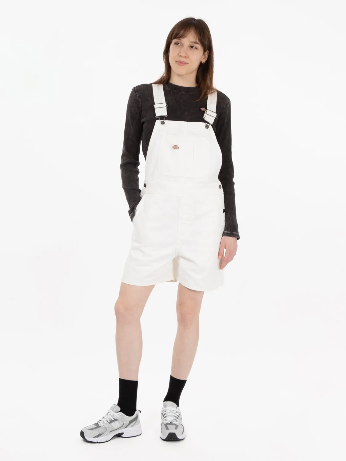 Salopette Corta Duck Canvas white