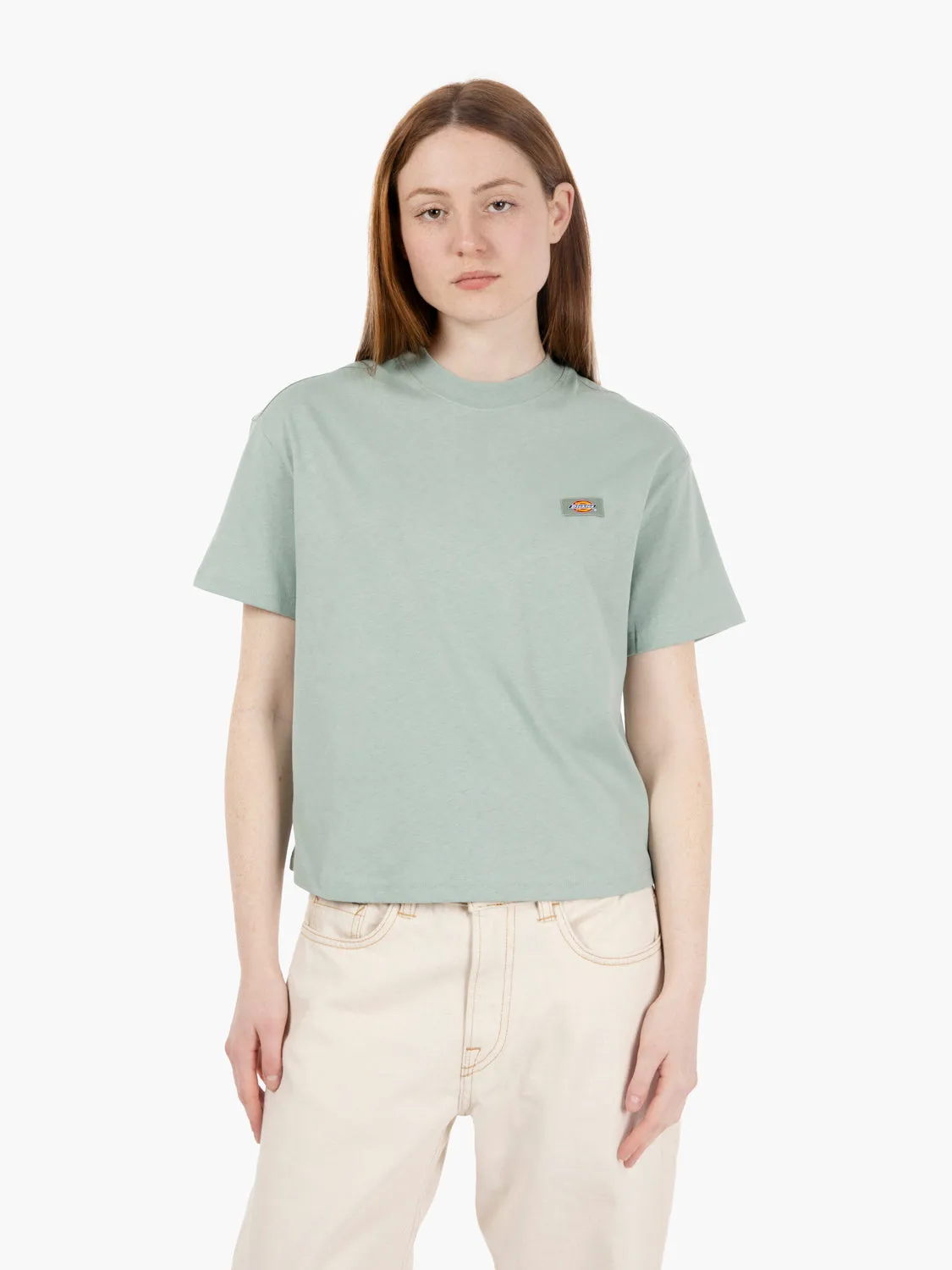 T-shirt Oakport boxy SS iceberg green