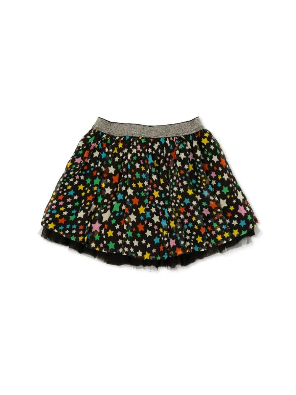 MINIGONNA CON STELLE STAMPATE ALL-OVER