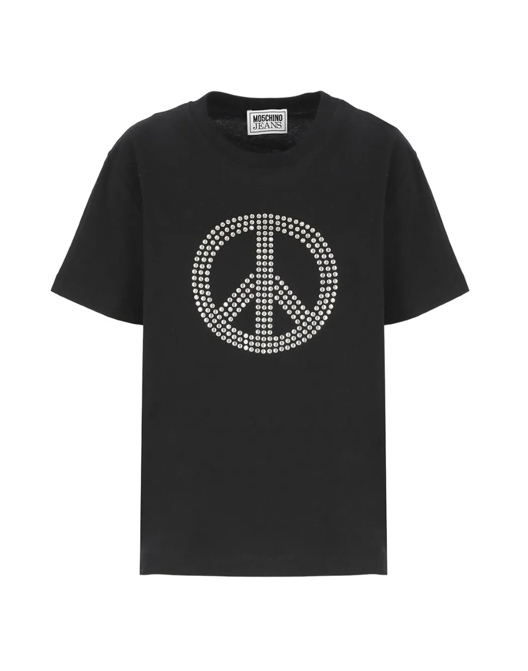 T-SHIRT CON STRASS SUL DAVANTI
