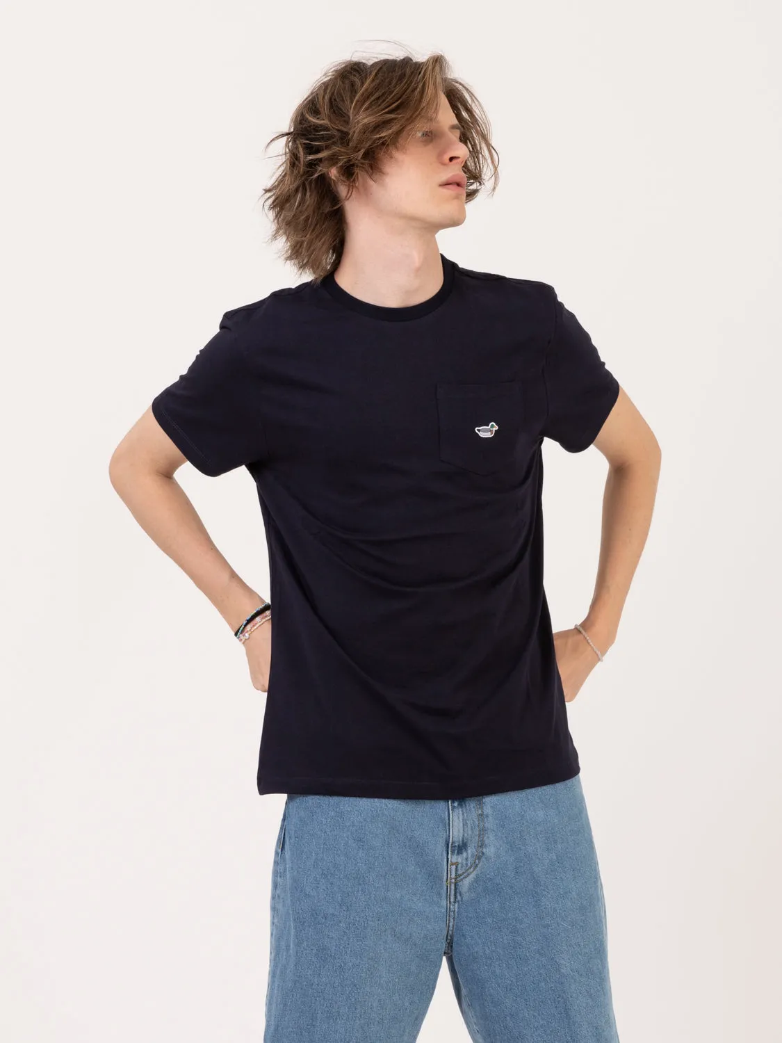 T-shirt duck patch navy