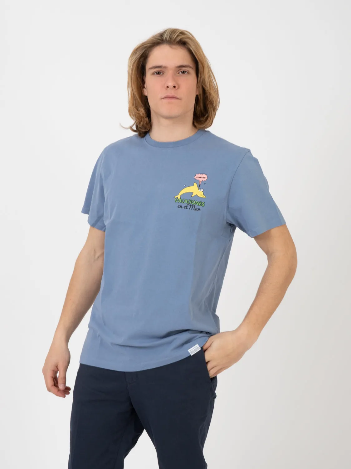 T-shirt Shelly plain steel