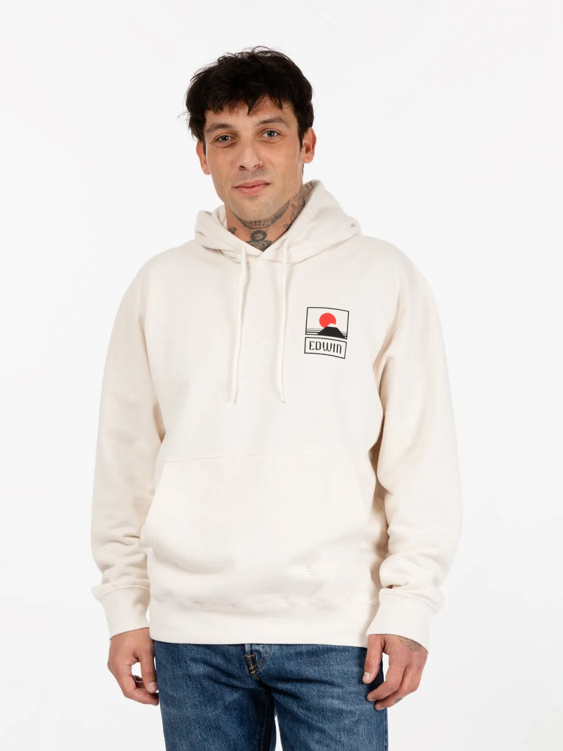 Felpa Sunset On Mt Fuji whisper white