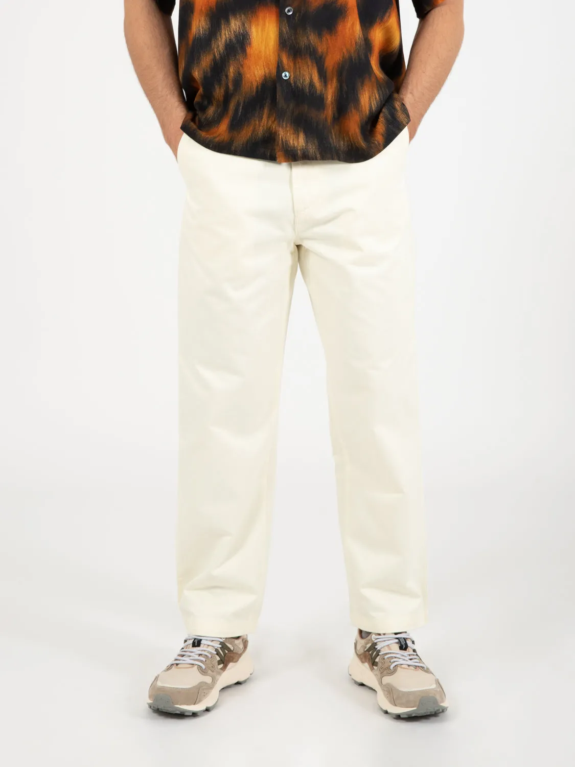 Pantaloni Jaga loose whisper white