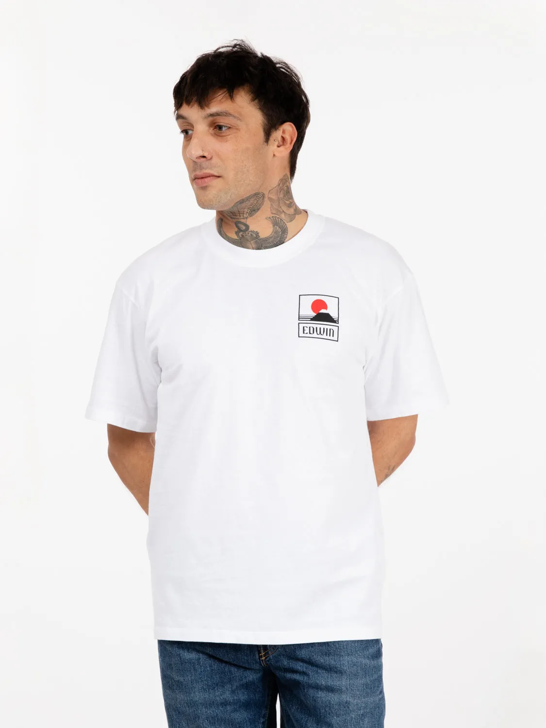 T-Shirt Sunset On Mt Fuji white