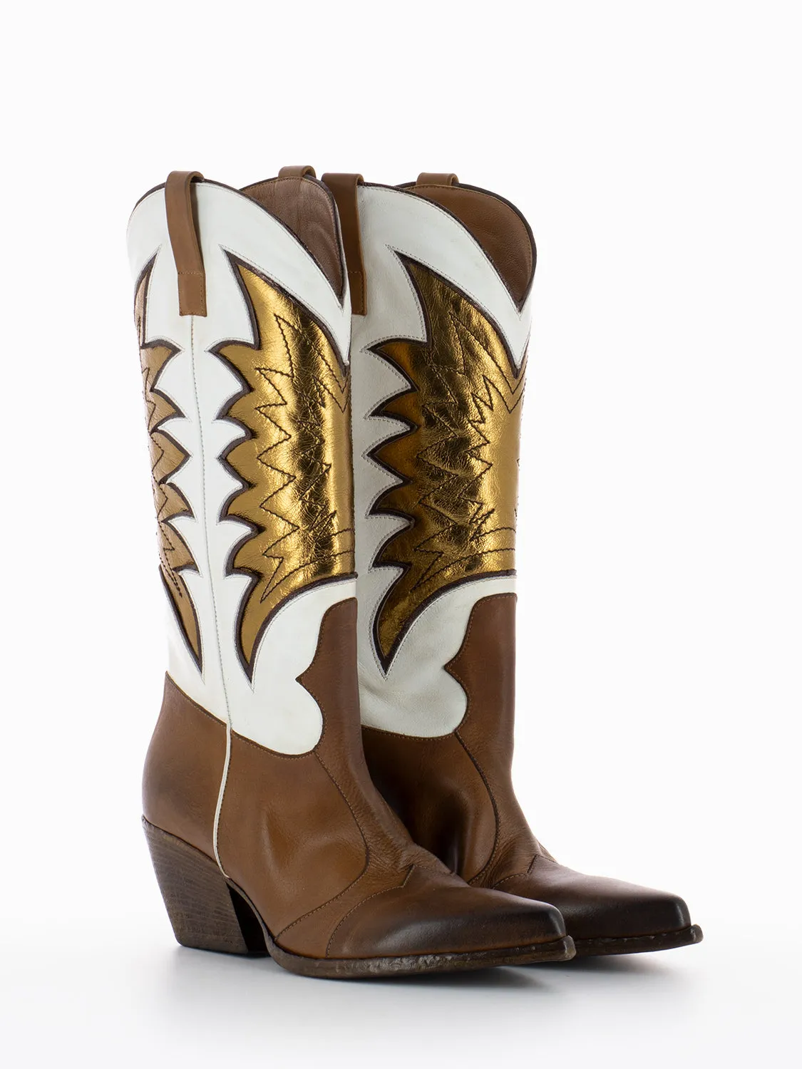 Stivale texano sax sughero / bronzo