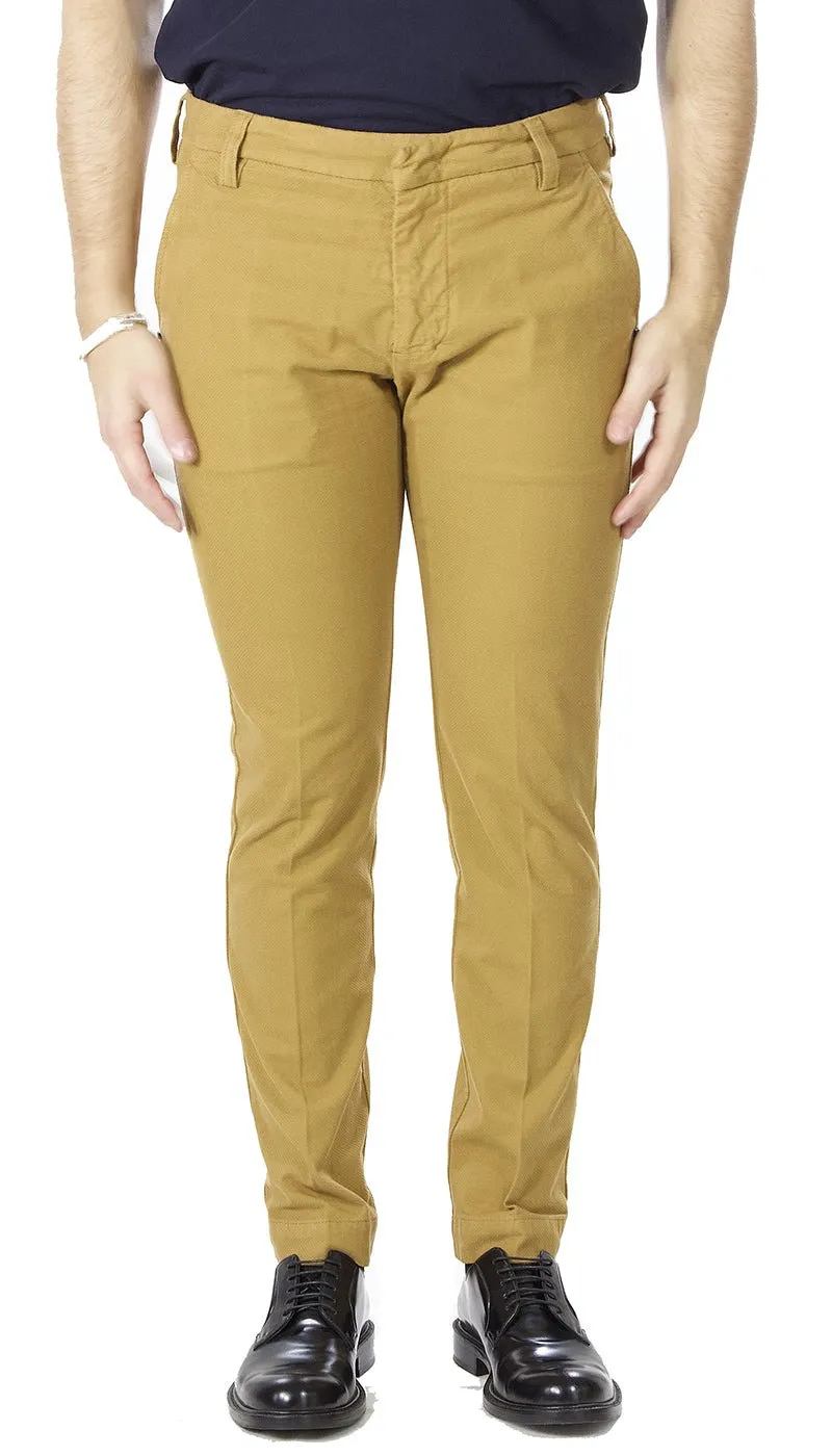 Entre Amis Pantalone corto cammello con trama nido d'ape. A218188/1988