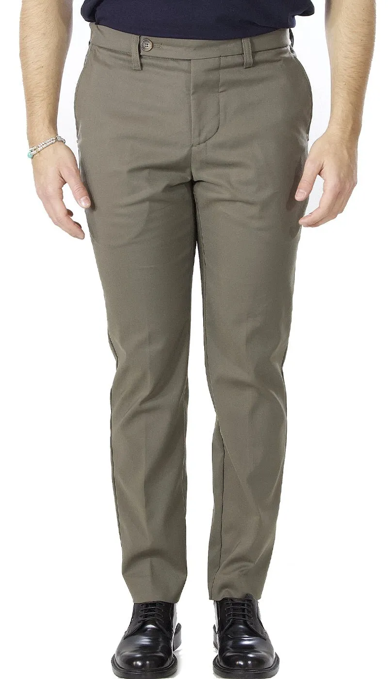 Entre Amis Pantalone uomo japan fango con elastico.