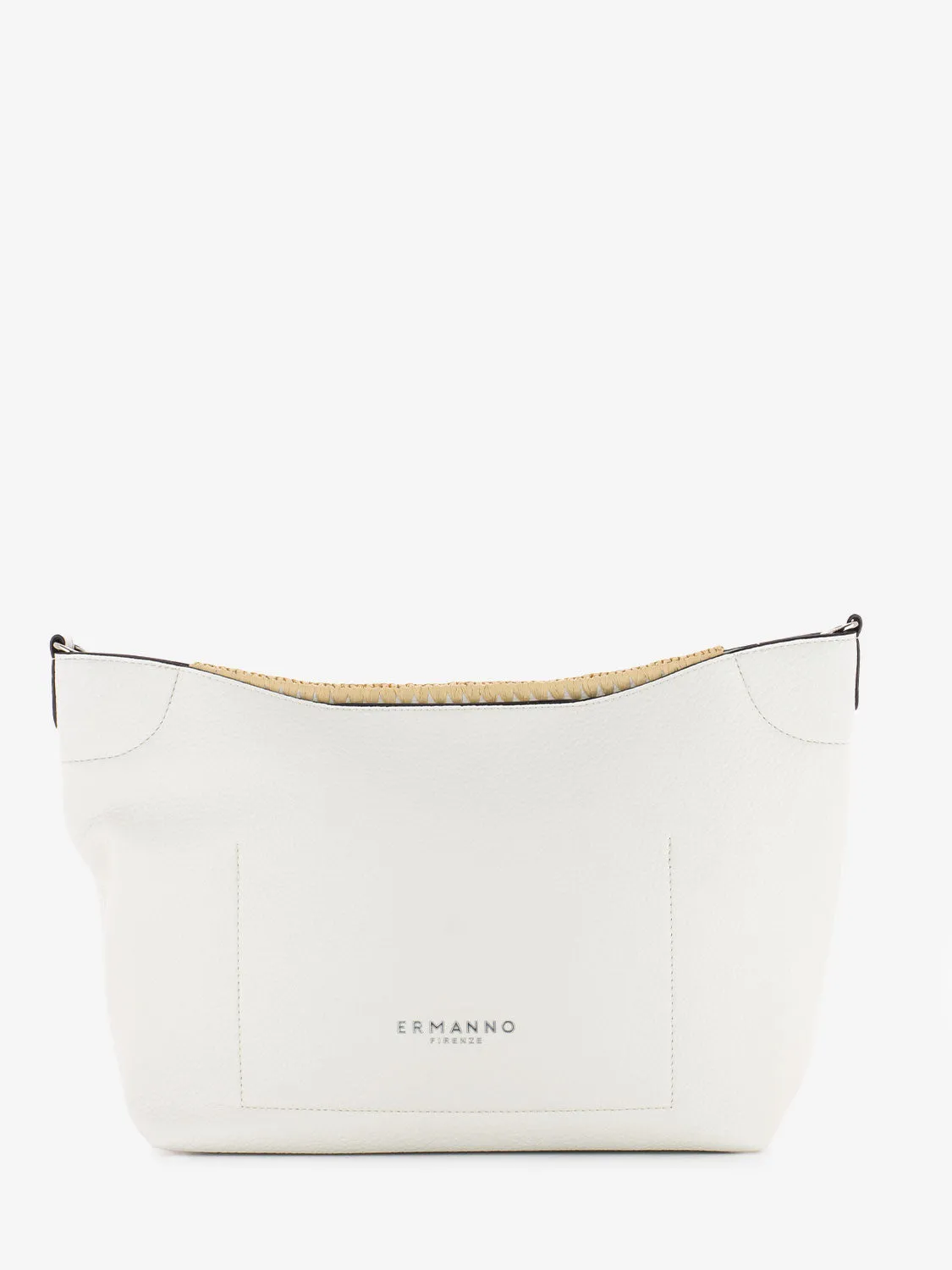 Small tote Rachele interlacing white