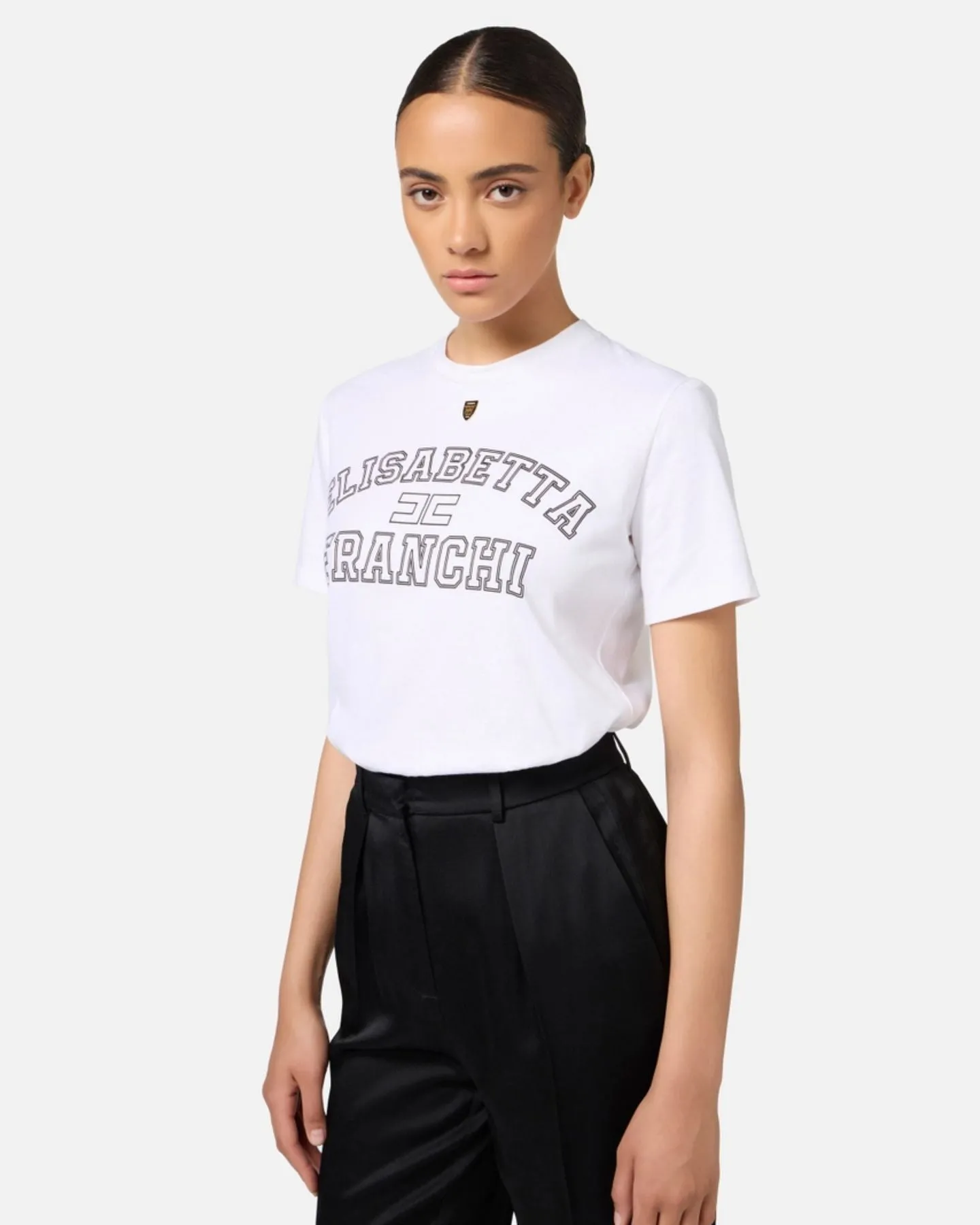 T-shirt Elisabetta Franchi logo college