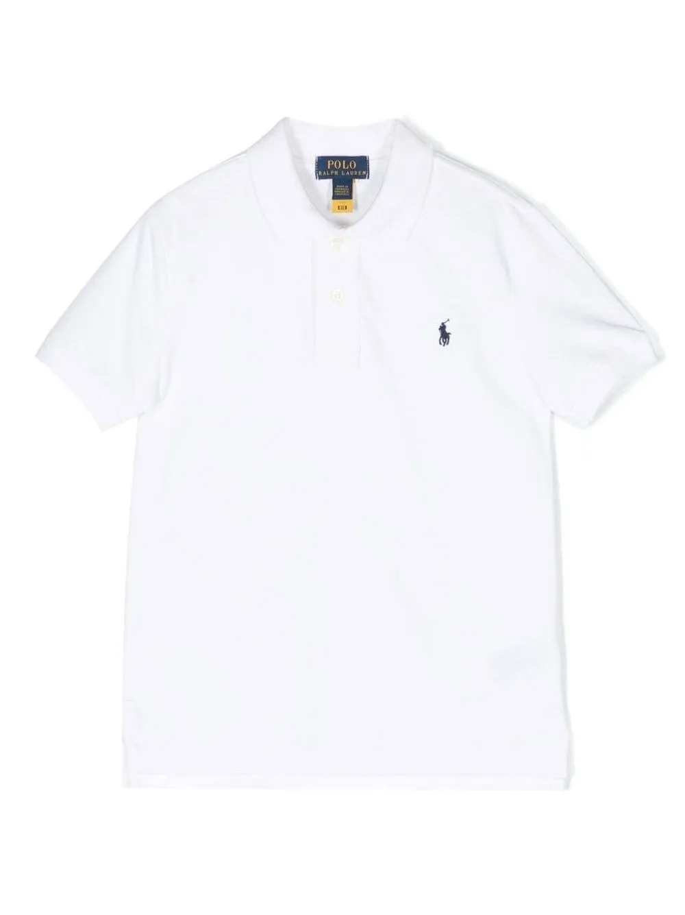 POLO CON LOGO RICAMATO A CONTRASTO