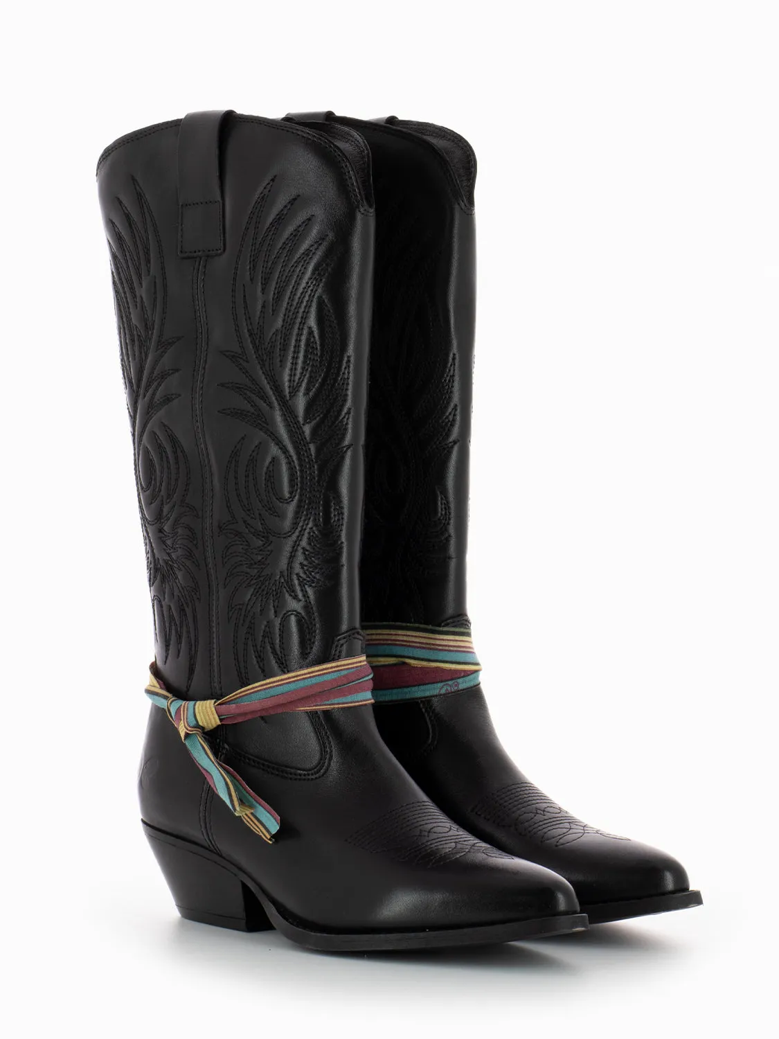 Stivale Texano Selma Calf black