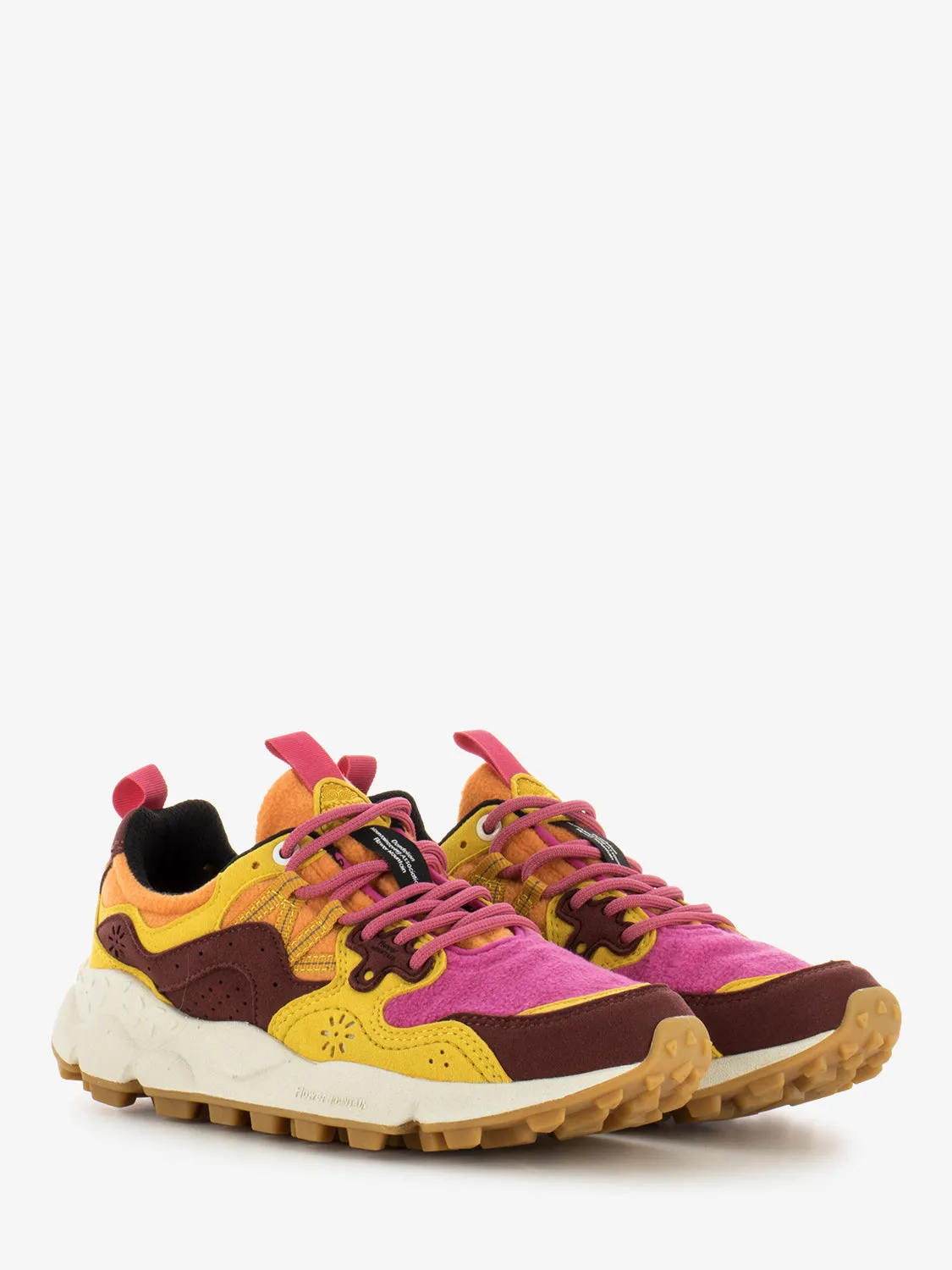 Yamano 3 Uni Eco Suede Eco Fleece fuchsia / orange