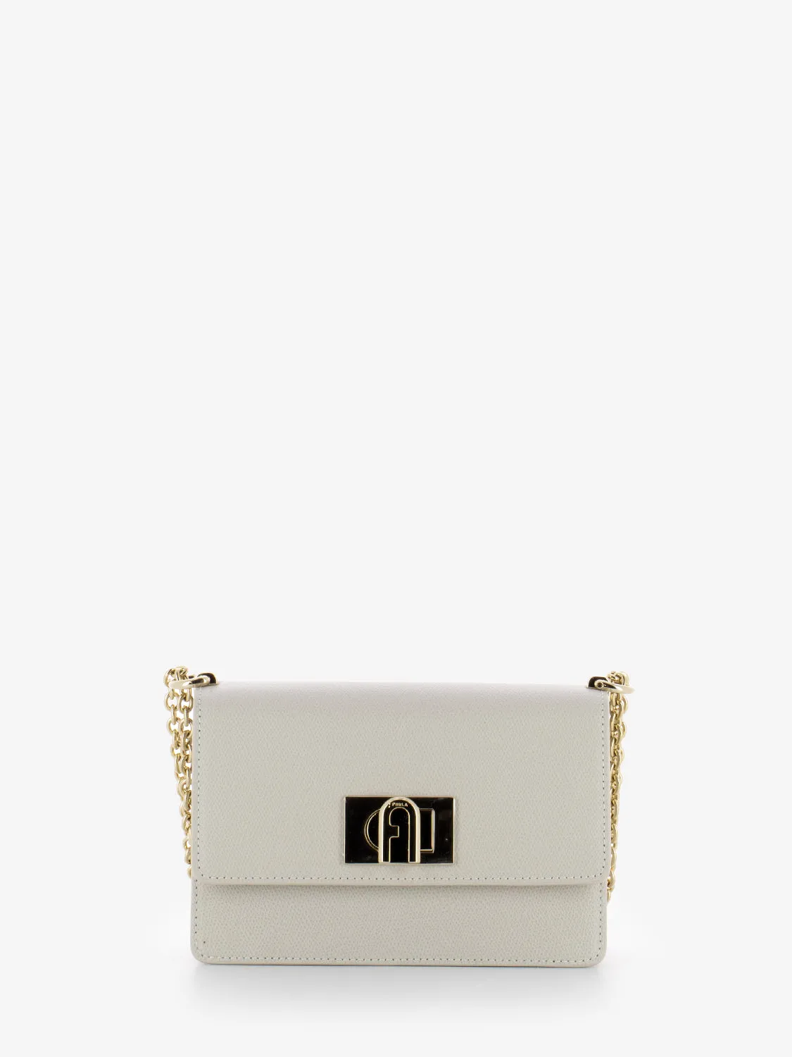 Borsa a tracolla in pelle perla